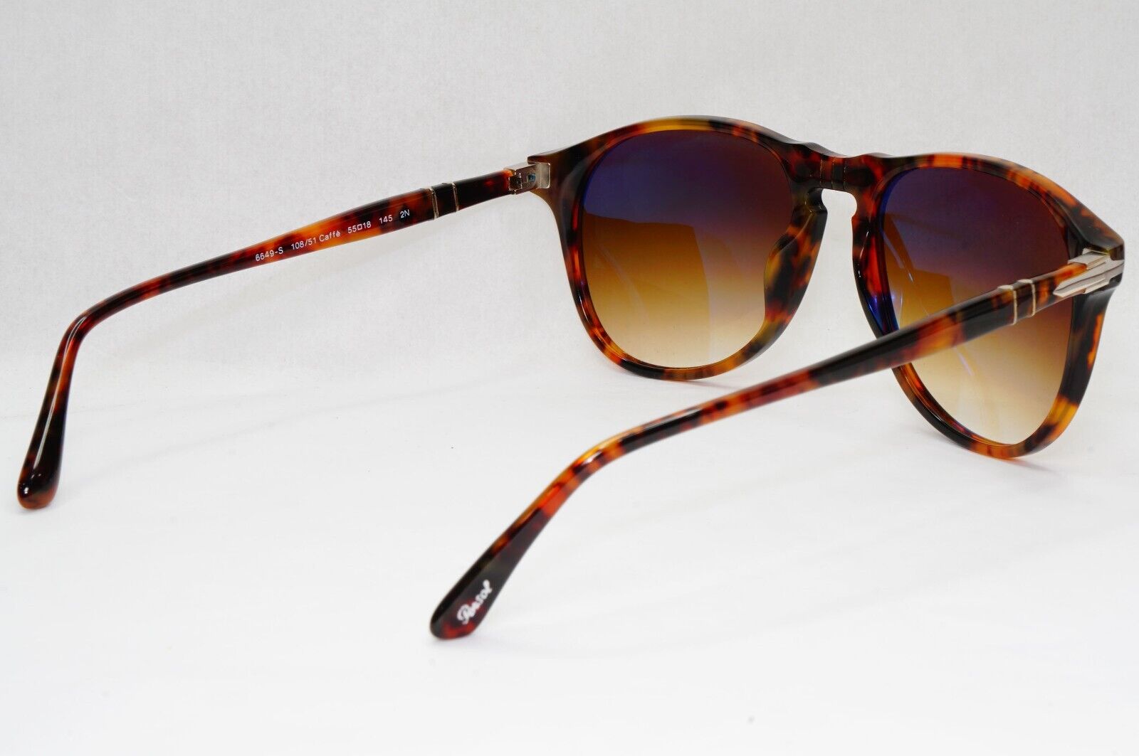 Persol Sunglasses 2016 Brown Tortoiseshell Gradient Square 6649-S 108/51 55mm