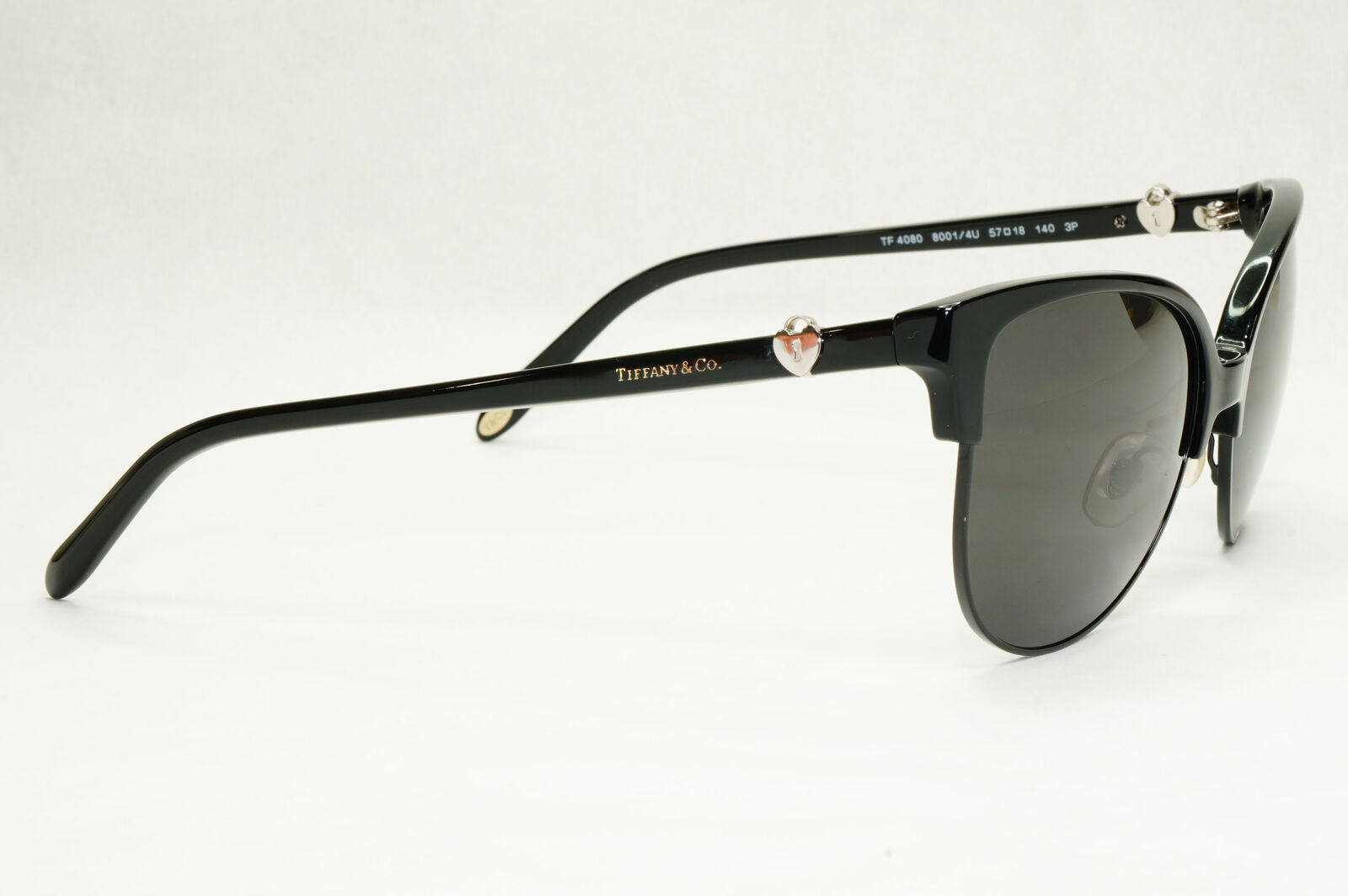 Tiffany & Co. Sunglasses 2014 Vintage Black Silver Locks TF 4080 8001/4U 141223