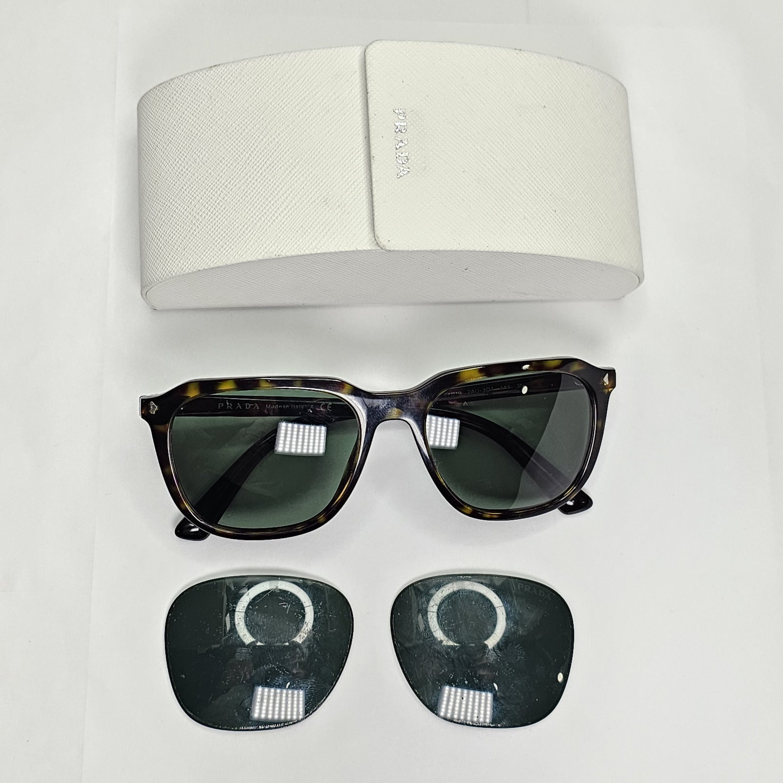 Prada Sunglasses 2015 Journal Square Brown Green PR02RS SPR 02R 2AU-3O1 141223