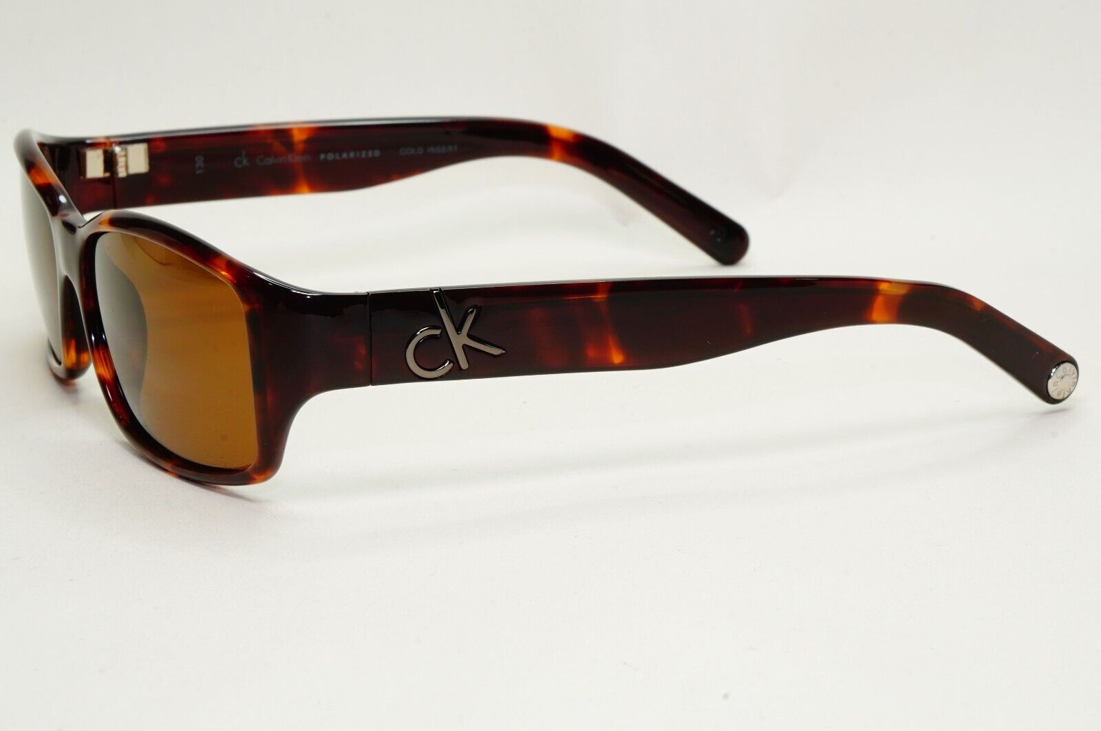 Calvin Klein Sunglasses 2005 Vintage Polarized Brown Tortoise 3051SP 004 121124