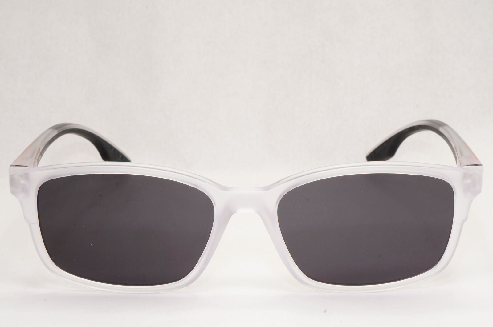 Prada Sunglasses Matte Transparent Grey Black PS01PV VPS 01P 11H-1O1 54mm