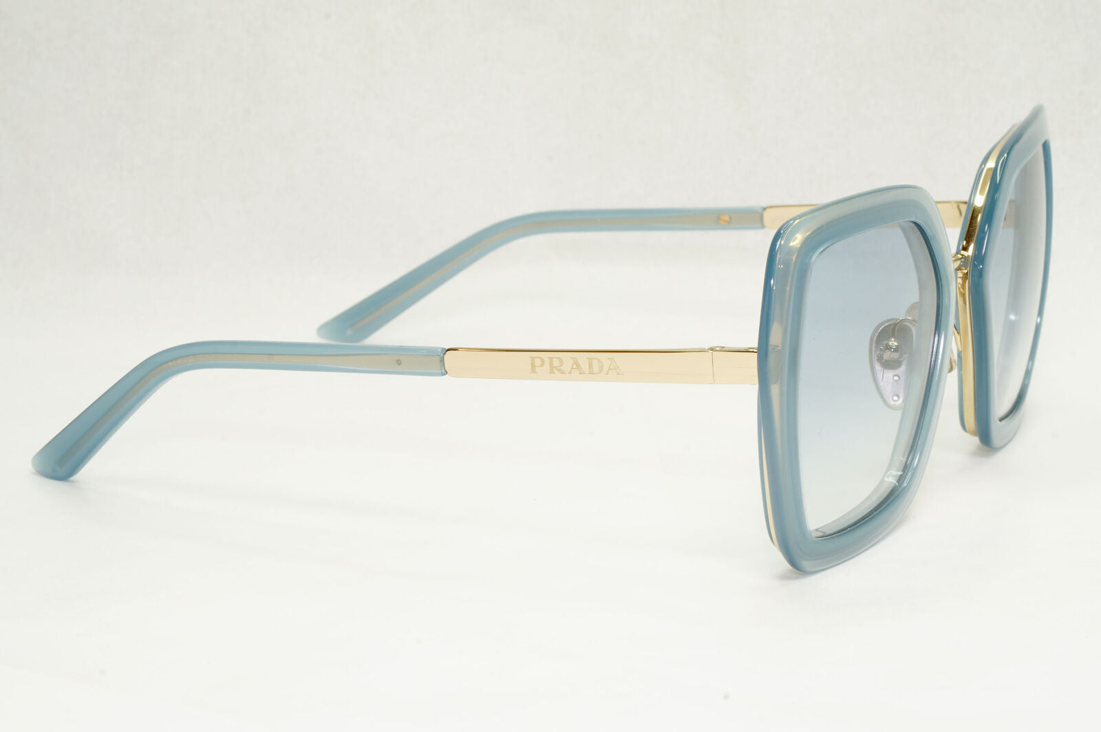 Prada Sunglasses Blue Gold Gradient Square Ceruleo Opal PR53YS SPR 53Y 06Y-03O