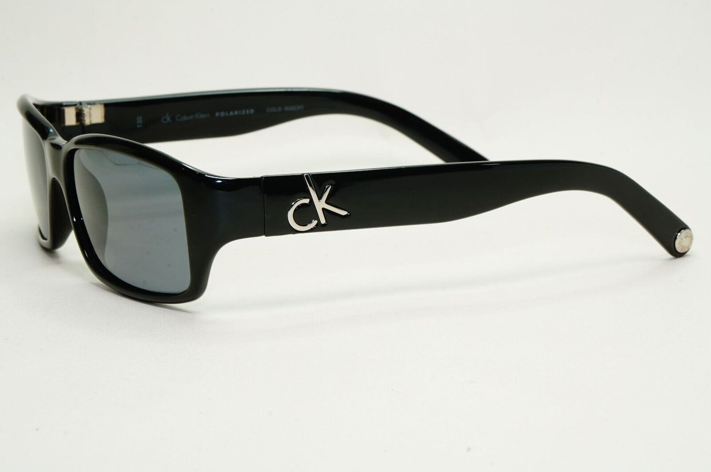 Calvin Klein Sunglasses 2005 Vintage Polarized Black Grey 3051SP 070 121124