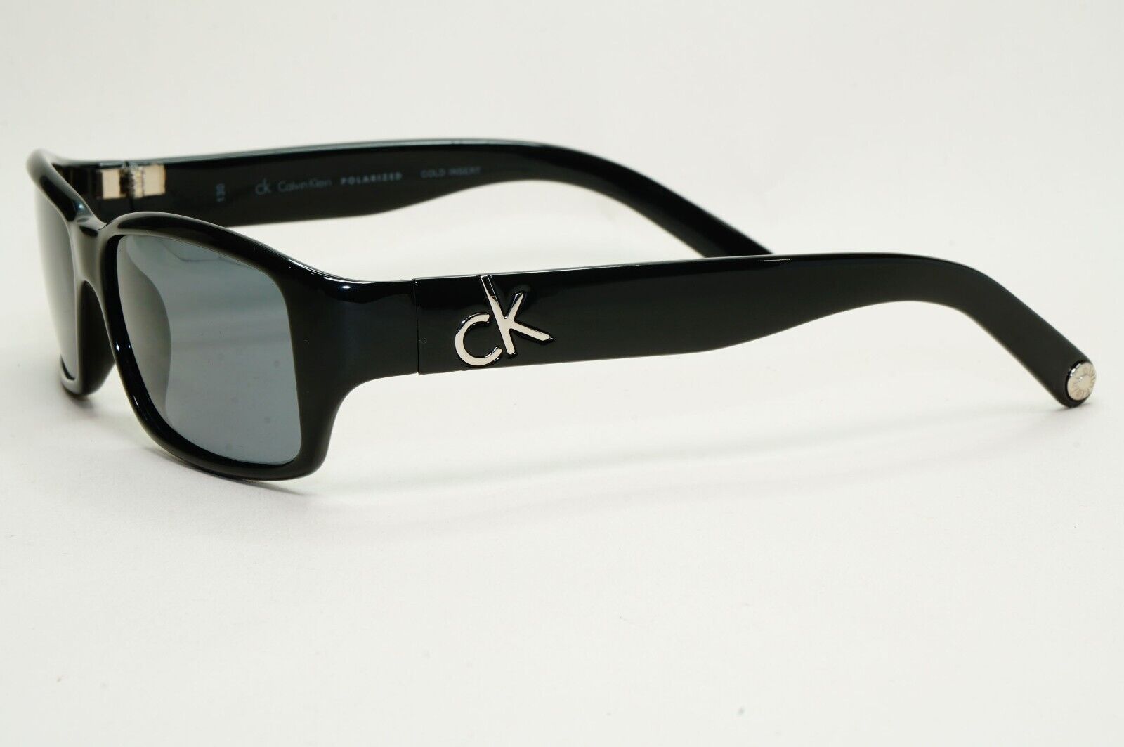 Calvin Klein Sunglasses 2005 Vintage Polarized Black Grey 3051SP 070 121124