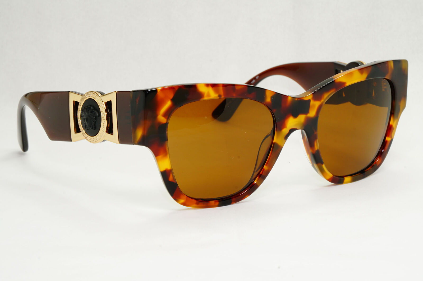 Versace Sunglasses Gold Brown Tortoiseshell Medusa Square MOD VE 4415-U 5119/63