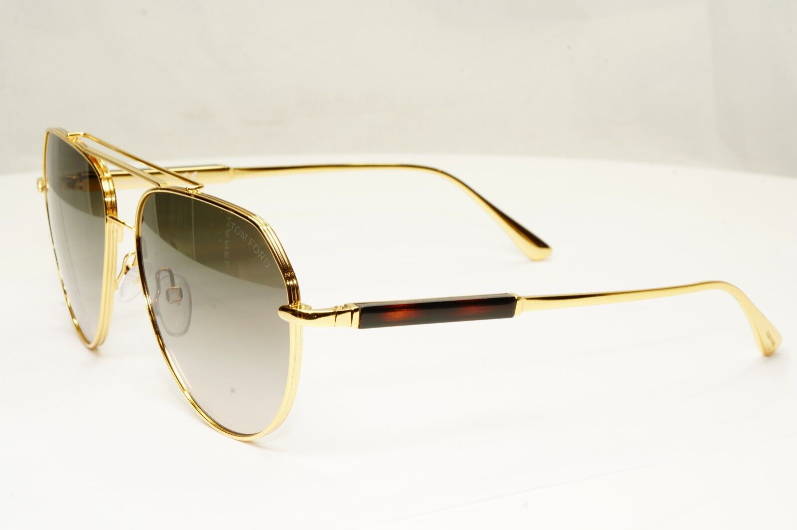 Tom Ford Sunglasses Andes Gold Pilot Metal Brown Grey FT0670 TF 670 30B 61mm
