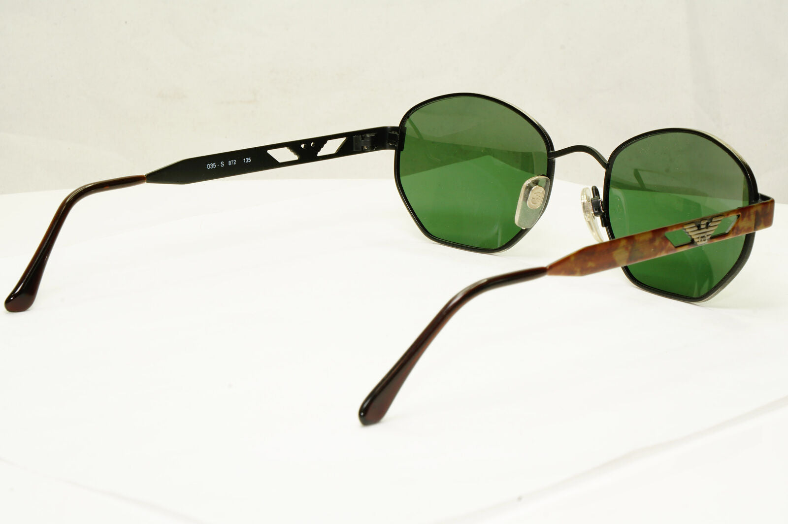 Emporio Armani 1997 Vintage Sunglasses Mens Womens Green Brown Eagle 035-S 872