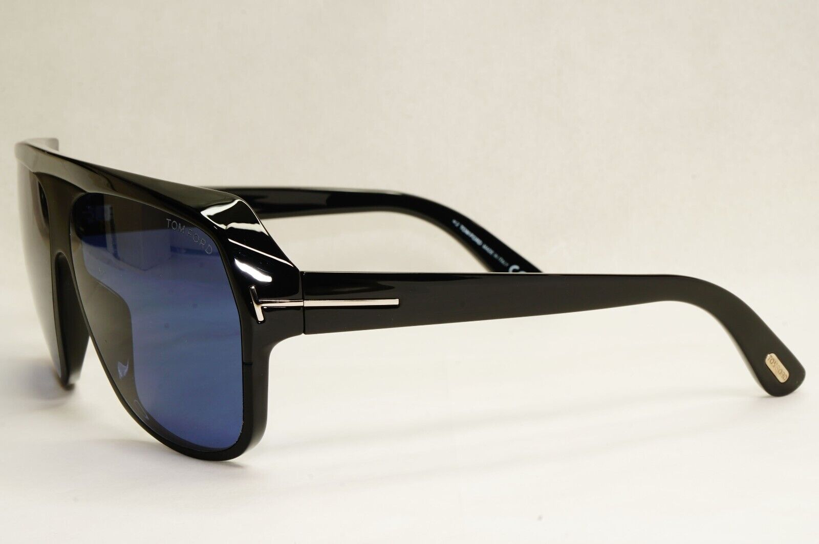 Tom Ford Sunglasses Hawkings-02 Black Glossy Dark Blue FT0908 TF 908 01V 62mm