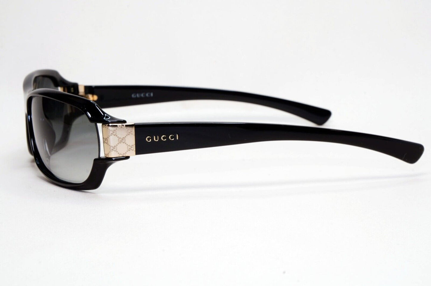 Gucci Sunglasses 2002 Vintage Black Grey Rectangle Unisex GG 2547/S PL4 131024