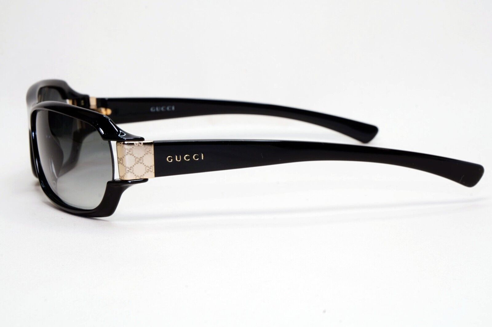Gucci Sunglasses 2002 Vintage Black Grey Rectangle Unisex GG 2547/S PL4 131024