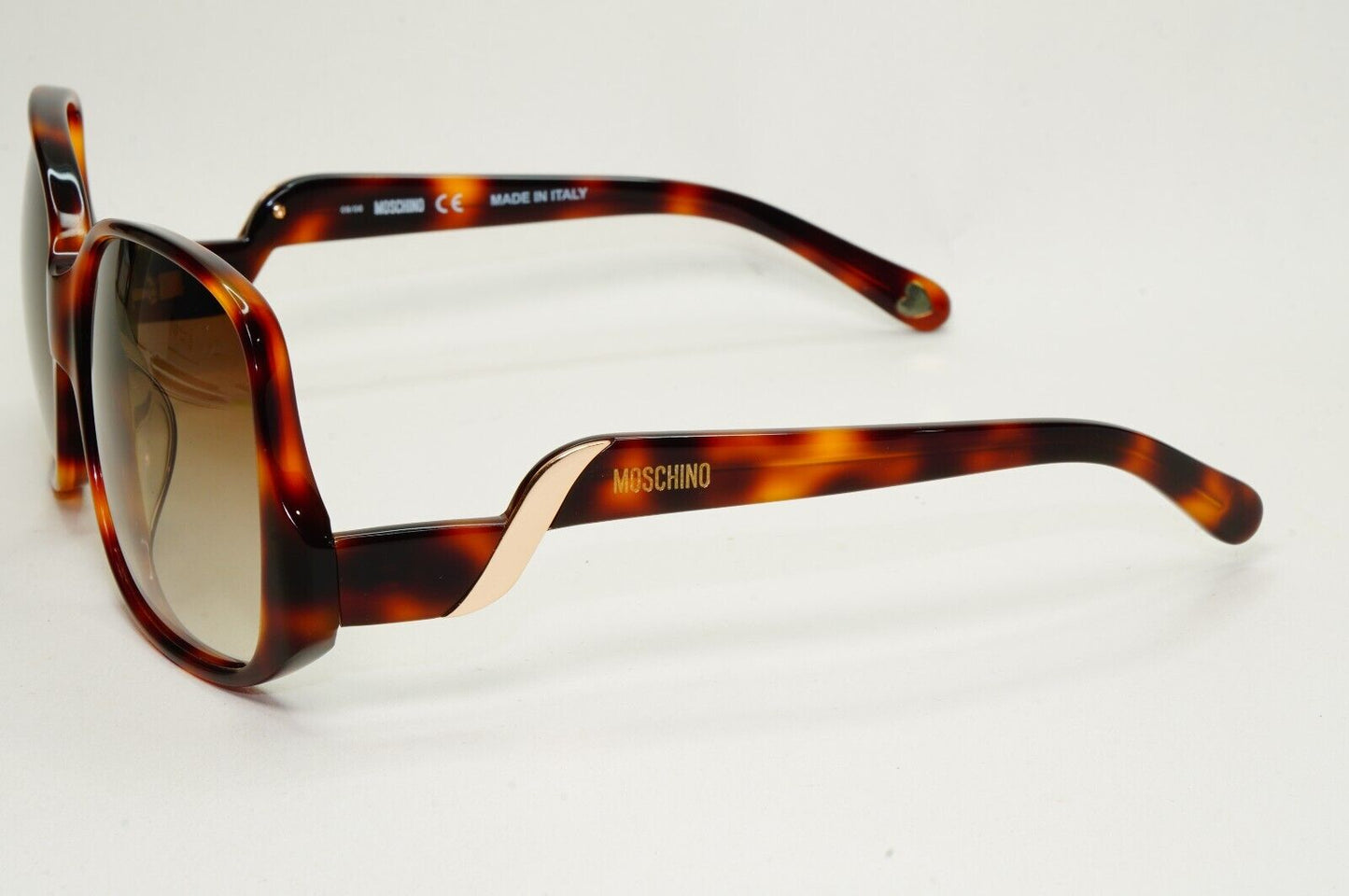 Moschino Sunglasses 2005 Vintage Brown Tortoise Square Gradient MO565 02 101124