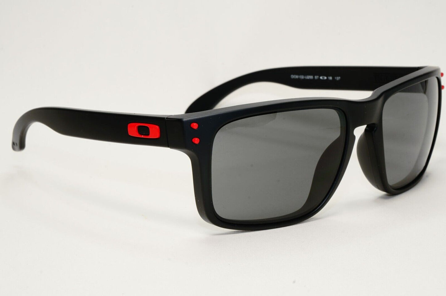 Oakley Sunglasses Holbrook Black Matte Grey Prizm Square Red OO 9102 U2 57mm [b]