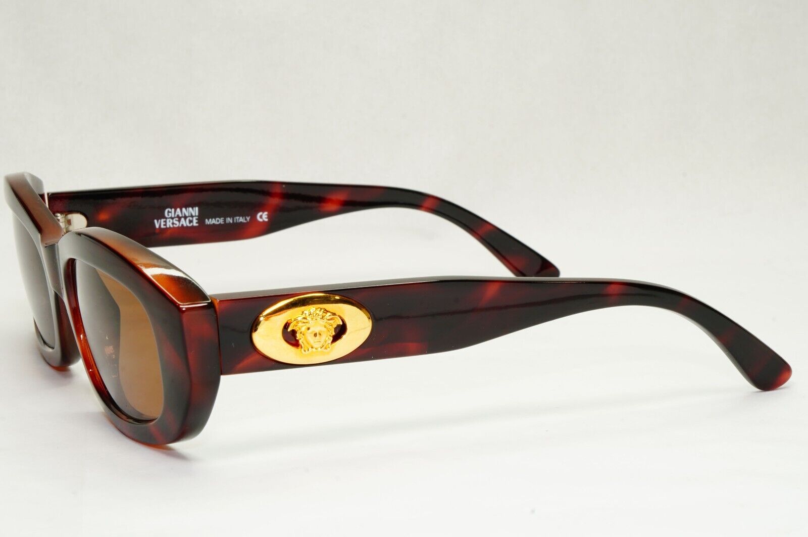 Gianni Versace Sunglasses 1996 Vintage Brown Gold MOD 481/A COL 900 111223