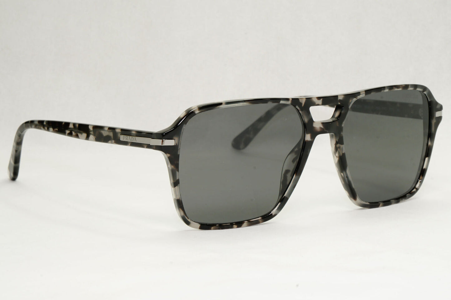 Prada Sunglasses Glass Lens Black Tortoise Navigator PR20YS SPR 20Y 19A-09C 55mm