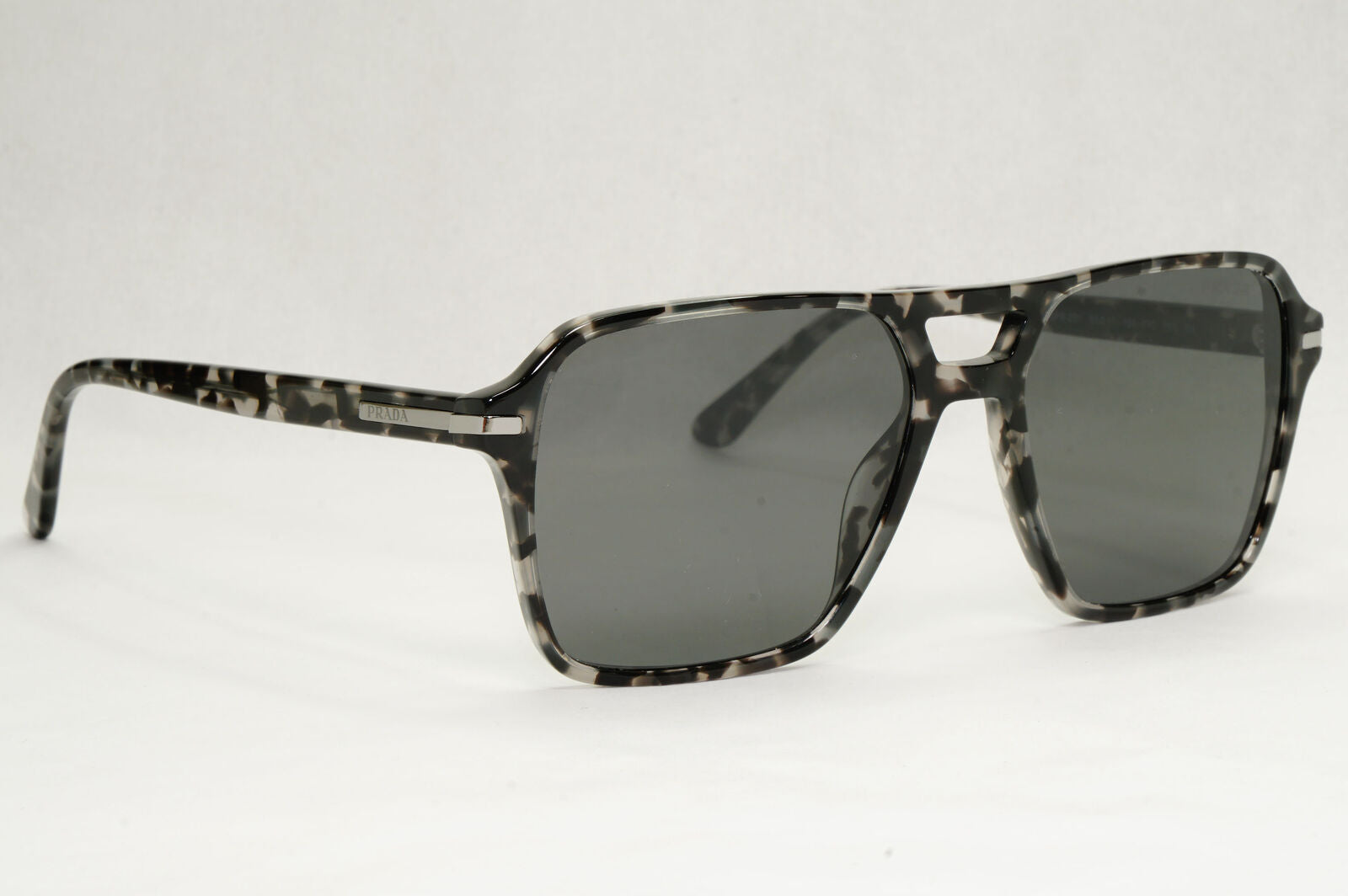 Prada Sunglasses Glass Lens Black Tortoise Navigator PR20YS SPR 20Y 19A-09C 55mm