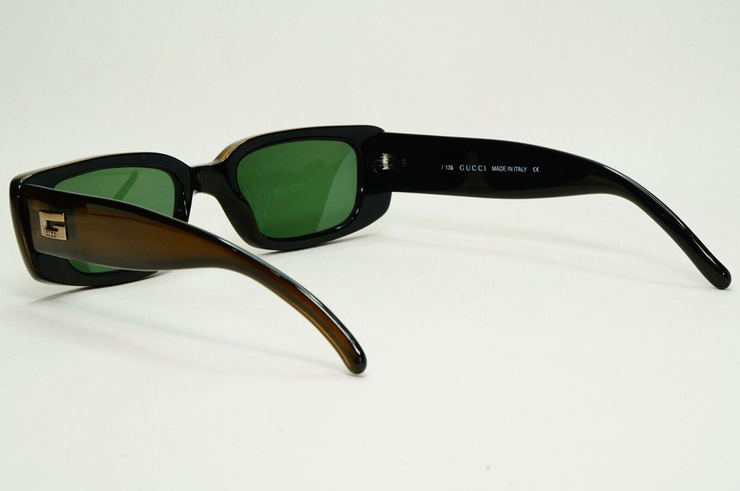 Gucci Sunglasses 1996 Vintage Brown Green Square GG 2409/N/S 4NR 49mm 230924