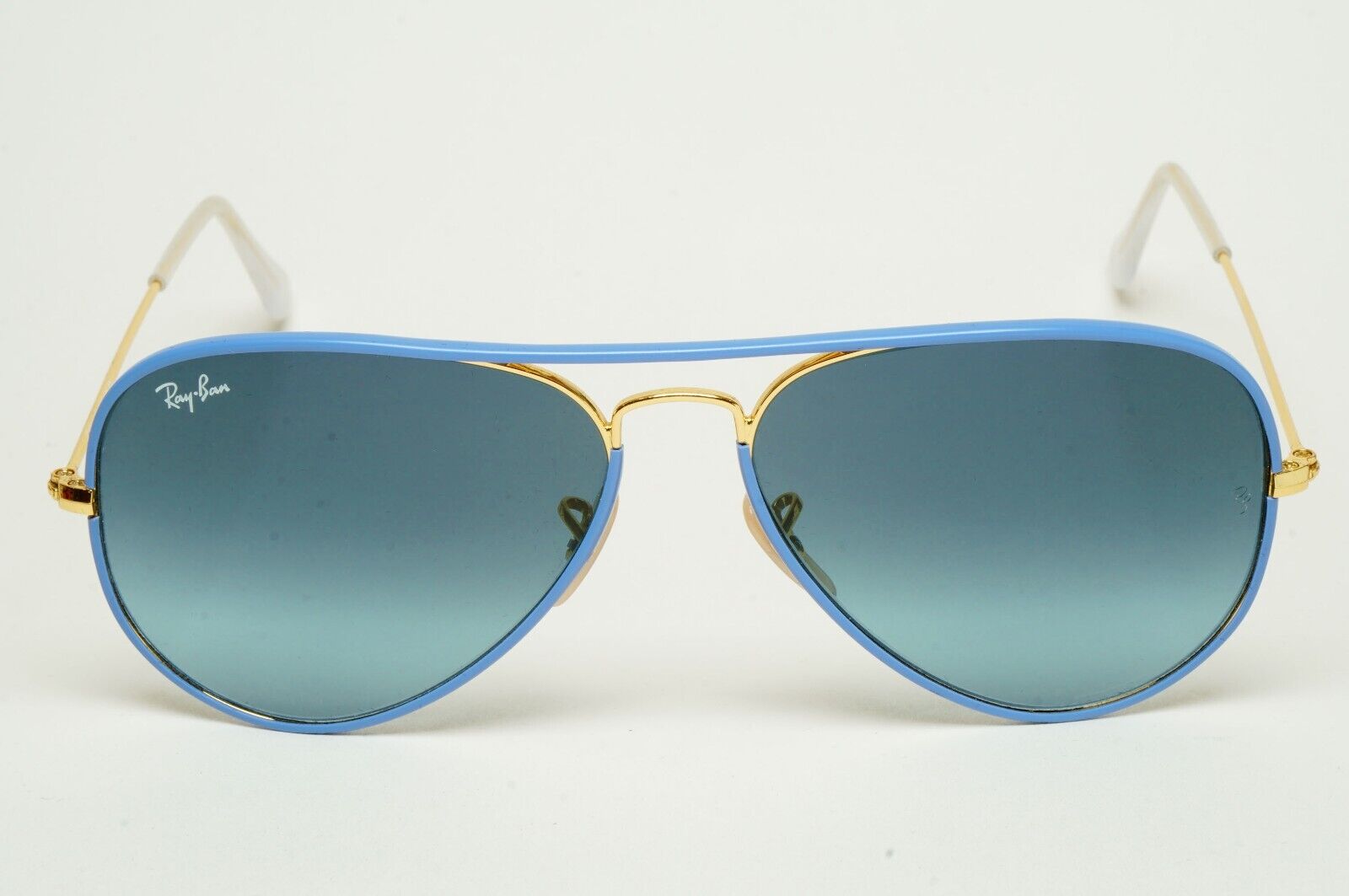 Ray-Ban Sunglasses Aviator Full Color Gold Blue Gradient RB 3025-J-M 001/4M 58mm