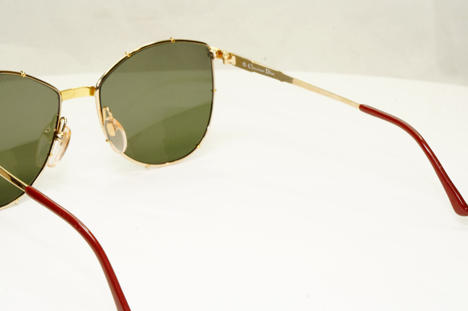 Dior Vintage Womens  Sunglasses Designer Austria 1990s Gold 2472 40 36221