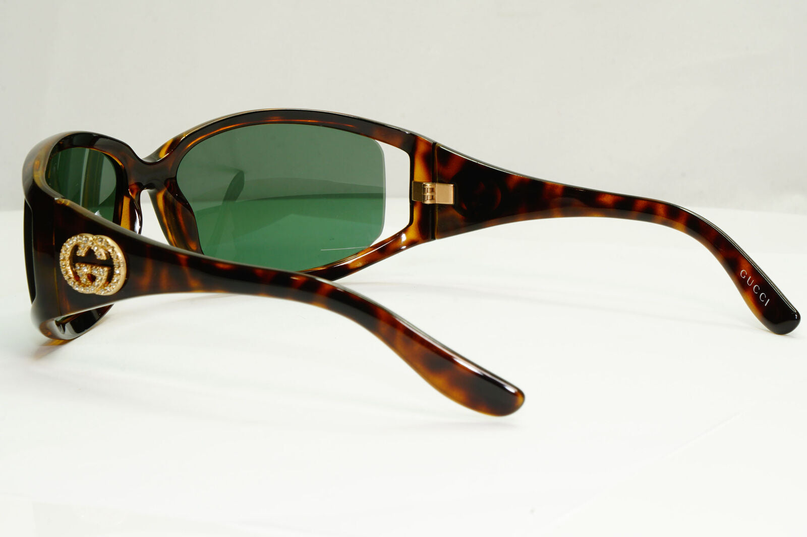 Gucci 2005 Sunglasses Vintage Brown Green Gold GG 2989/S/STRASS V088U 181022