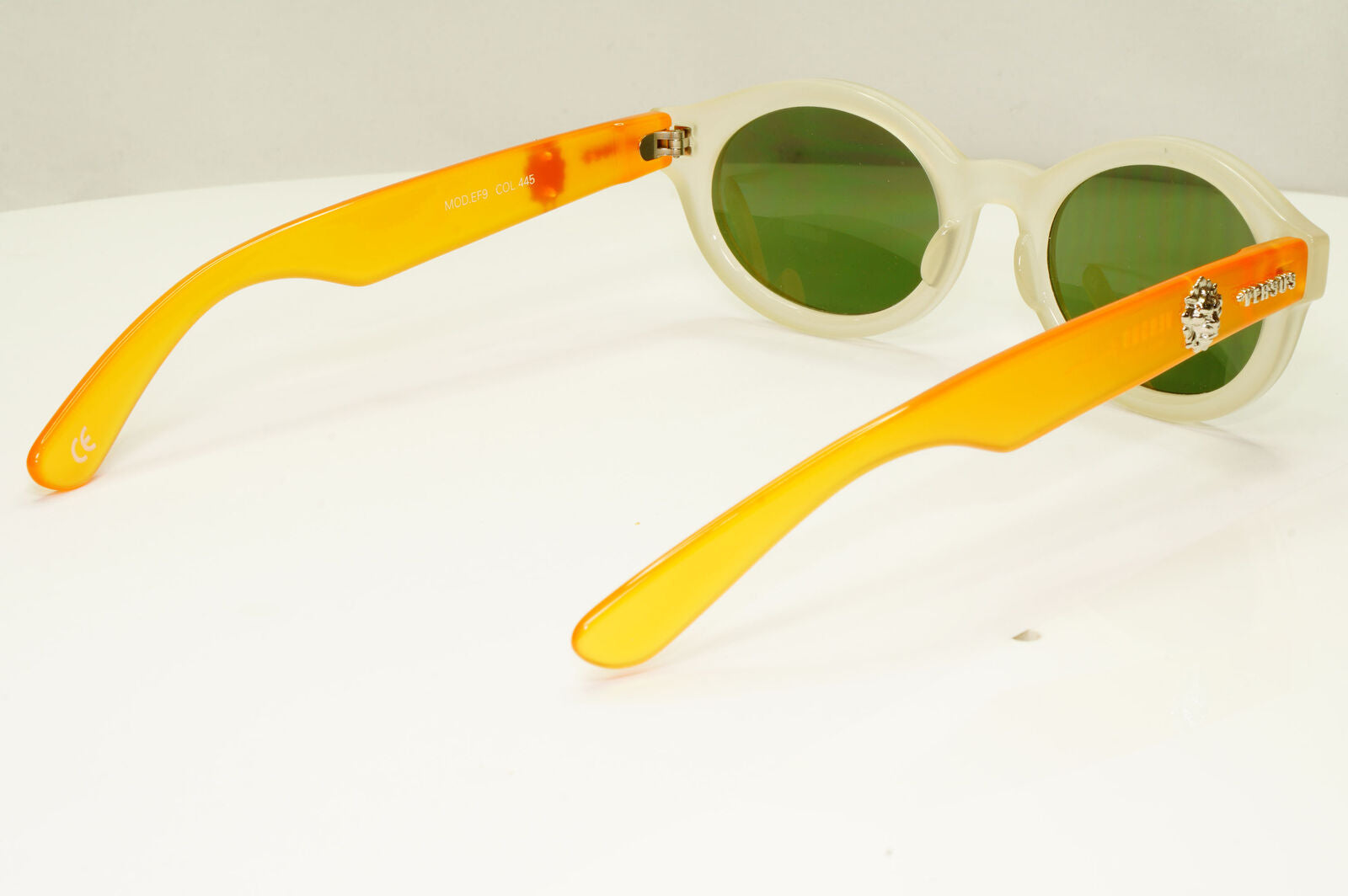 Versus 1995 Vintage Orange White Lion Sunglasses Gianni Versace MOD EF9 COL 445