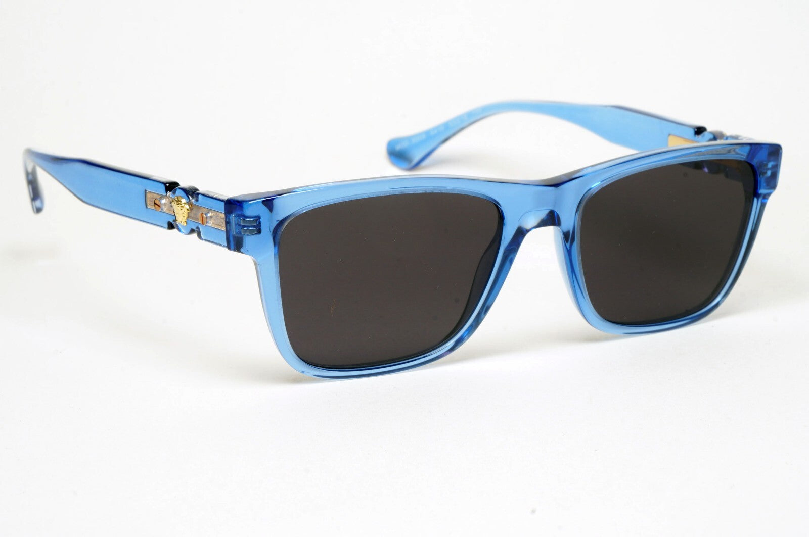 Versace Sunglasses Black Blue Transparent Gold Medusa MOD VE 3303 5415 53mm
