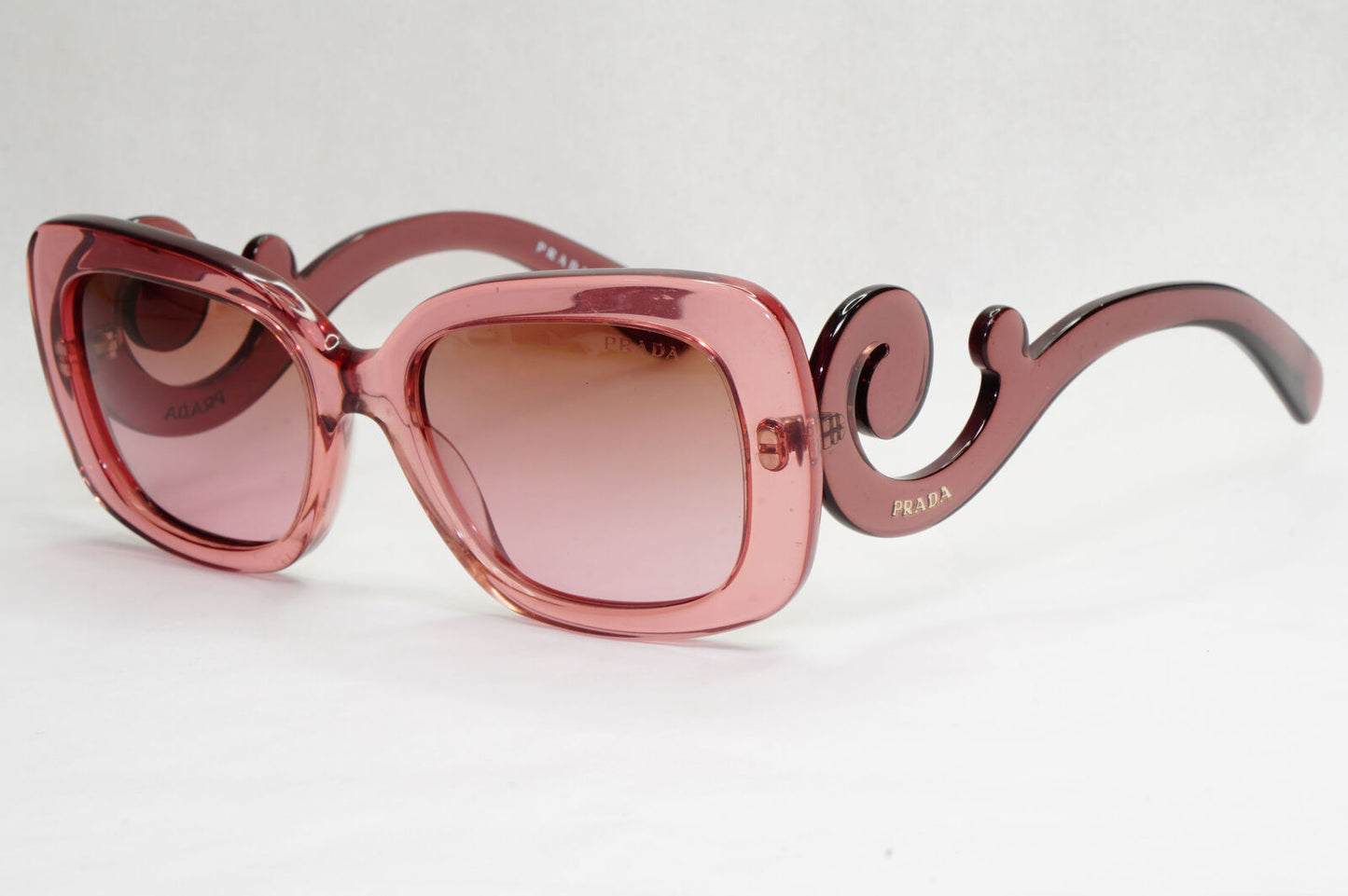 Prada Sunglasses Baroque Swirl Pink Transparent PR27OS SPR 27O CAI-5P1 130124