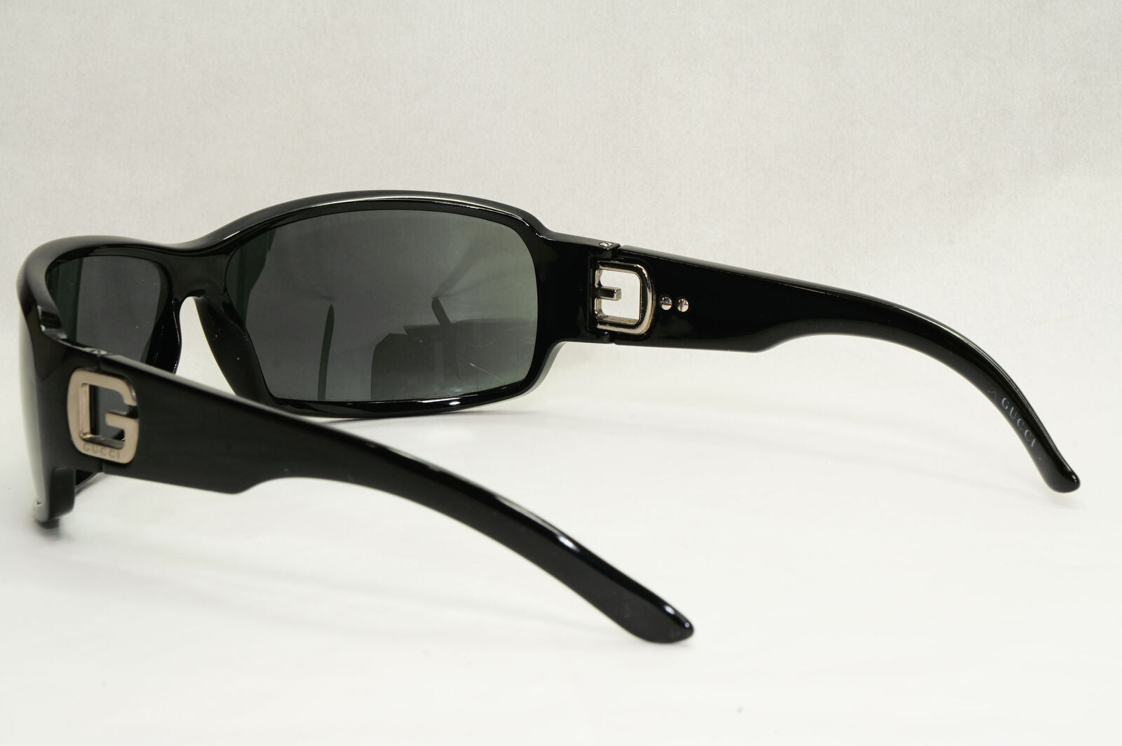 Gucci Sunglasses 2007 Vintage Black Wrap Grey Retro GG 1583/S D28P9 210124