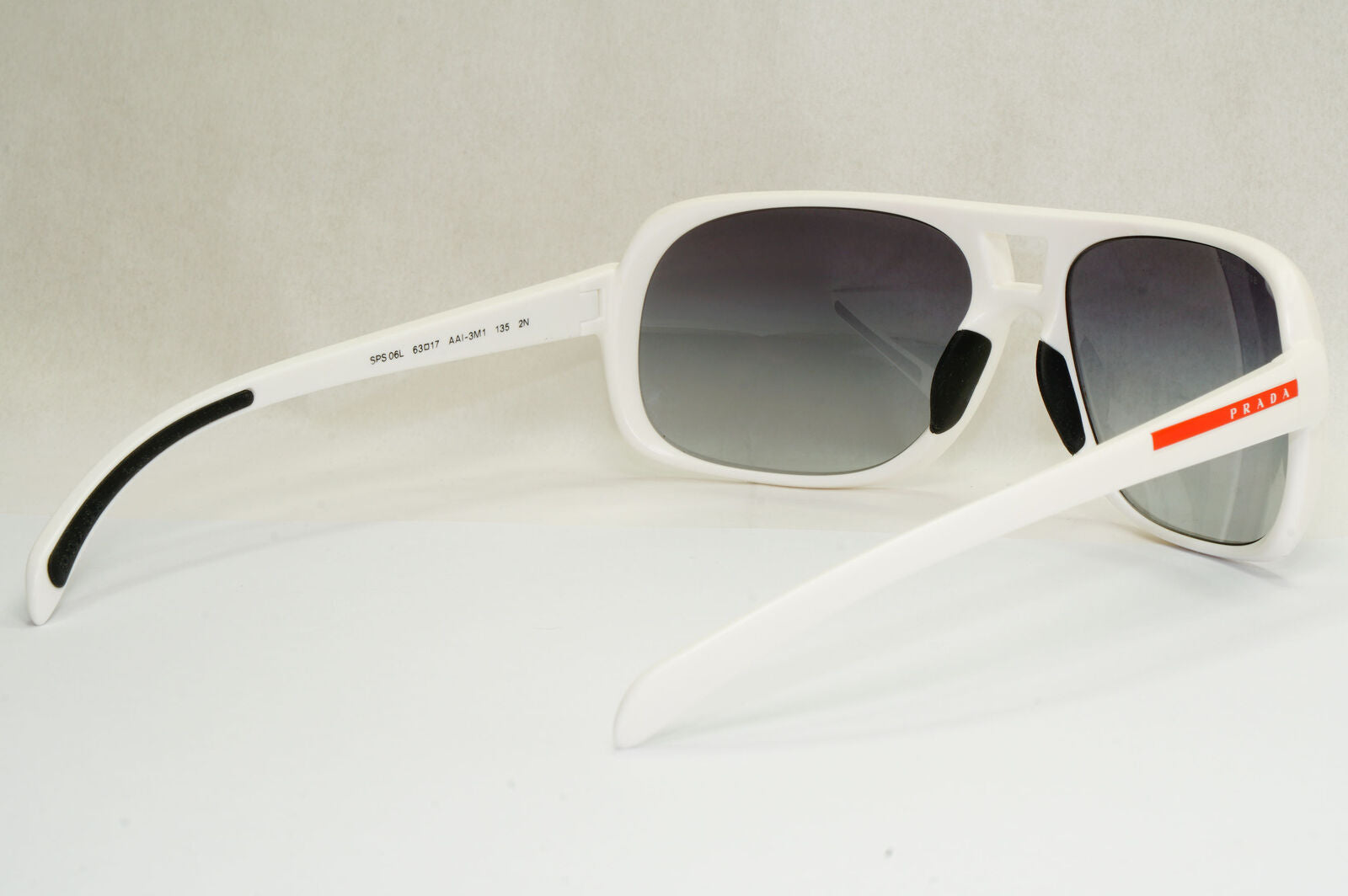 Prada Sunglasses 2012 White Square Grey Gradient PS06LS SPS 06L AAI-3M1 130224