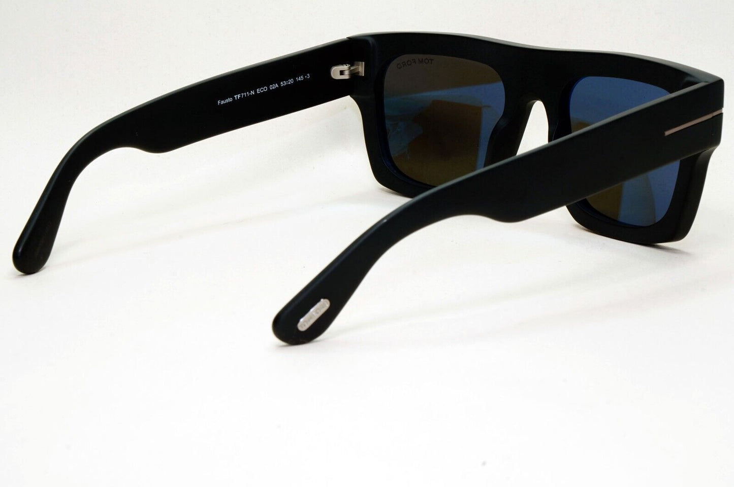 Tom Ford Sunglasses Fausto Black Square Grey Heavy Thick TF 711-N FT0711-N 02A