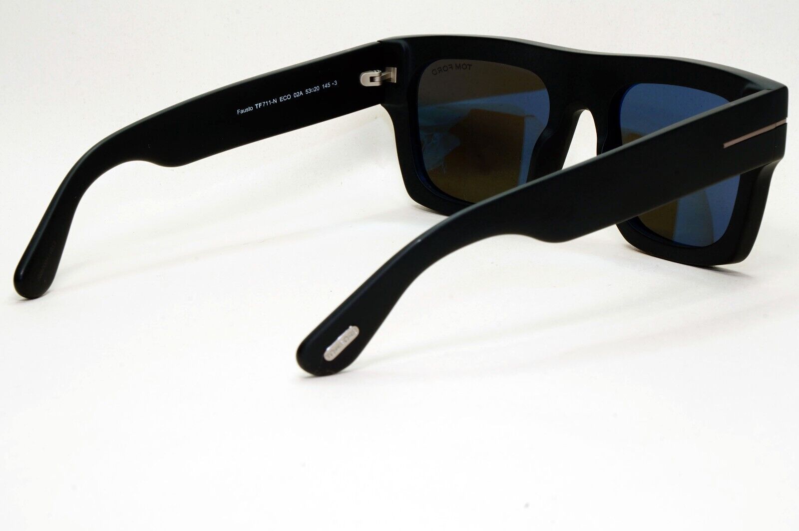 Tom Ford Sunglasses Fausto Black Square Grey Heavy Thick TF 711-N FT0711-N 02A