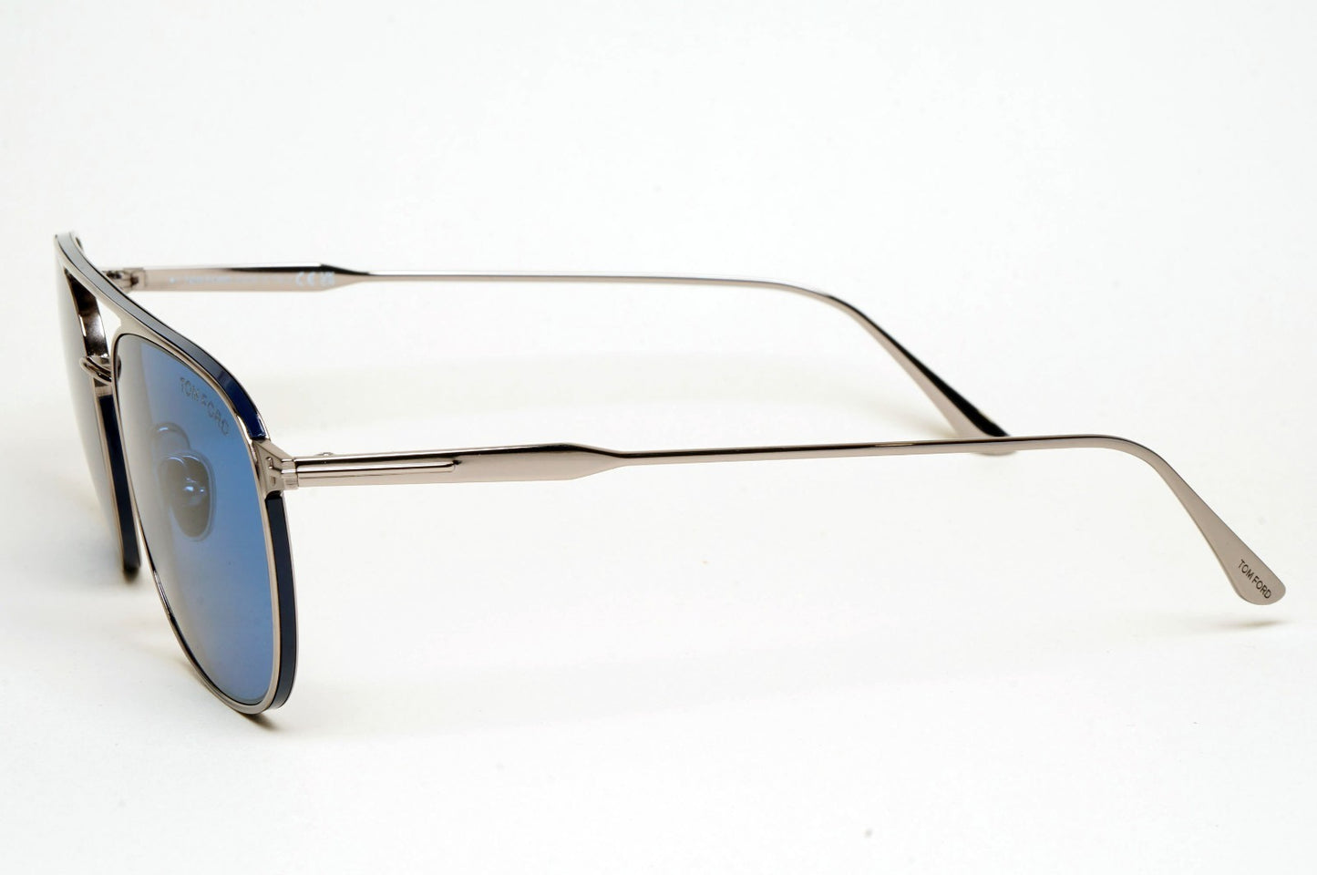 Tom Ford Sunglasses Jake Pilot Metal Blue Ruthenium Silver FT0827 TF 827 14V