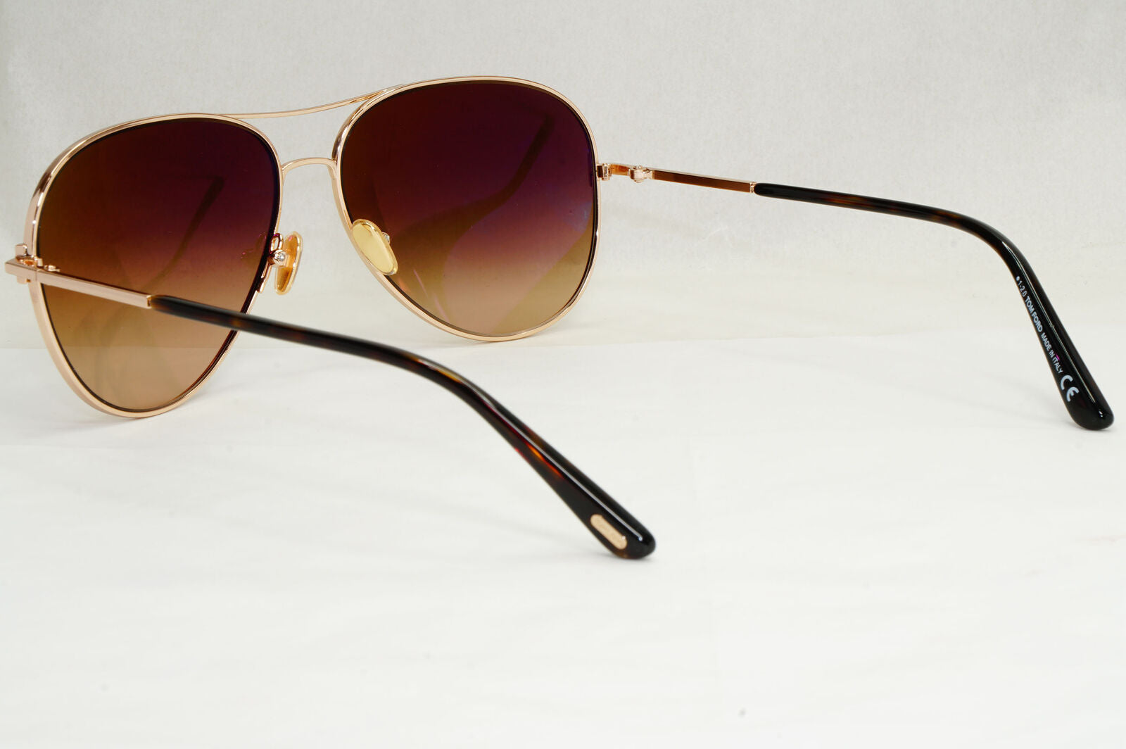 Tom Ford Sunglasses Clark Gold Pilot Metal Brown Gradient FT0823 TF 823 28F