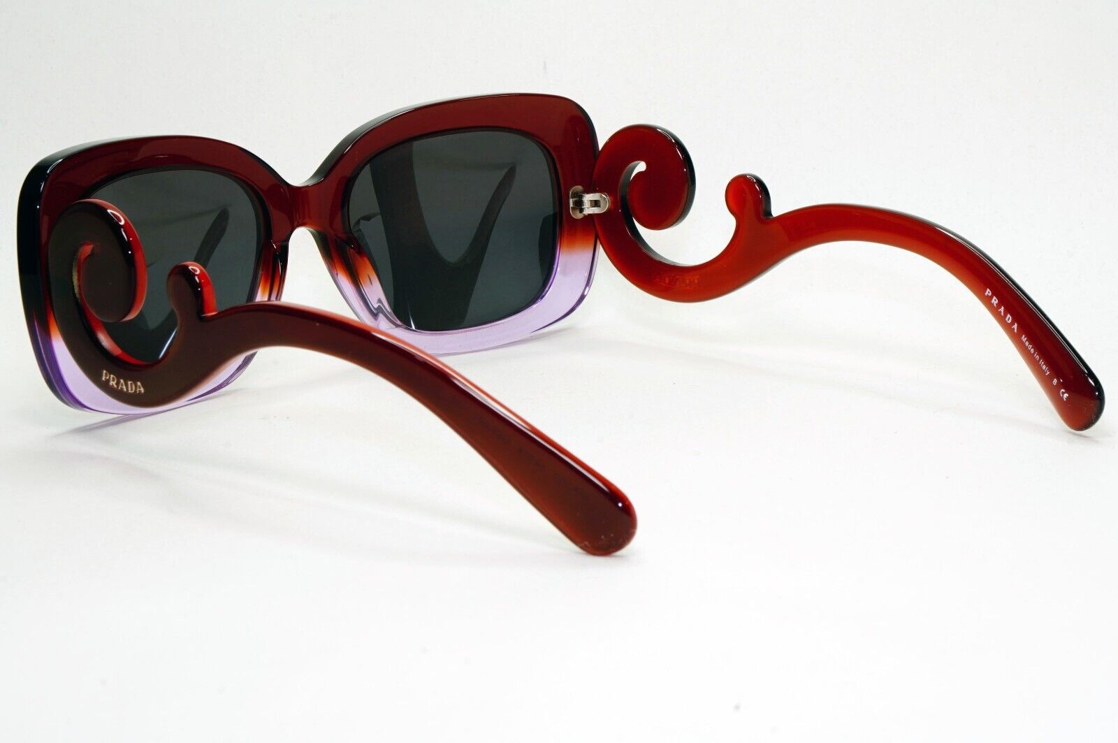 Prada Sunglasses Swirl Baroque Square Brown Black PR27OS SPR 27O OAY-6P1 120824