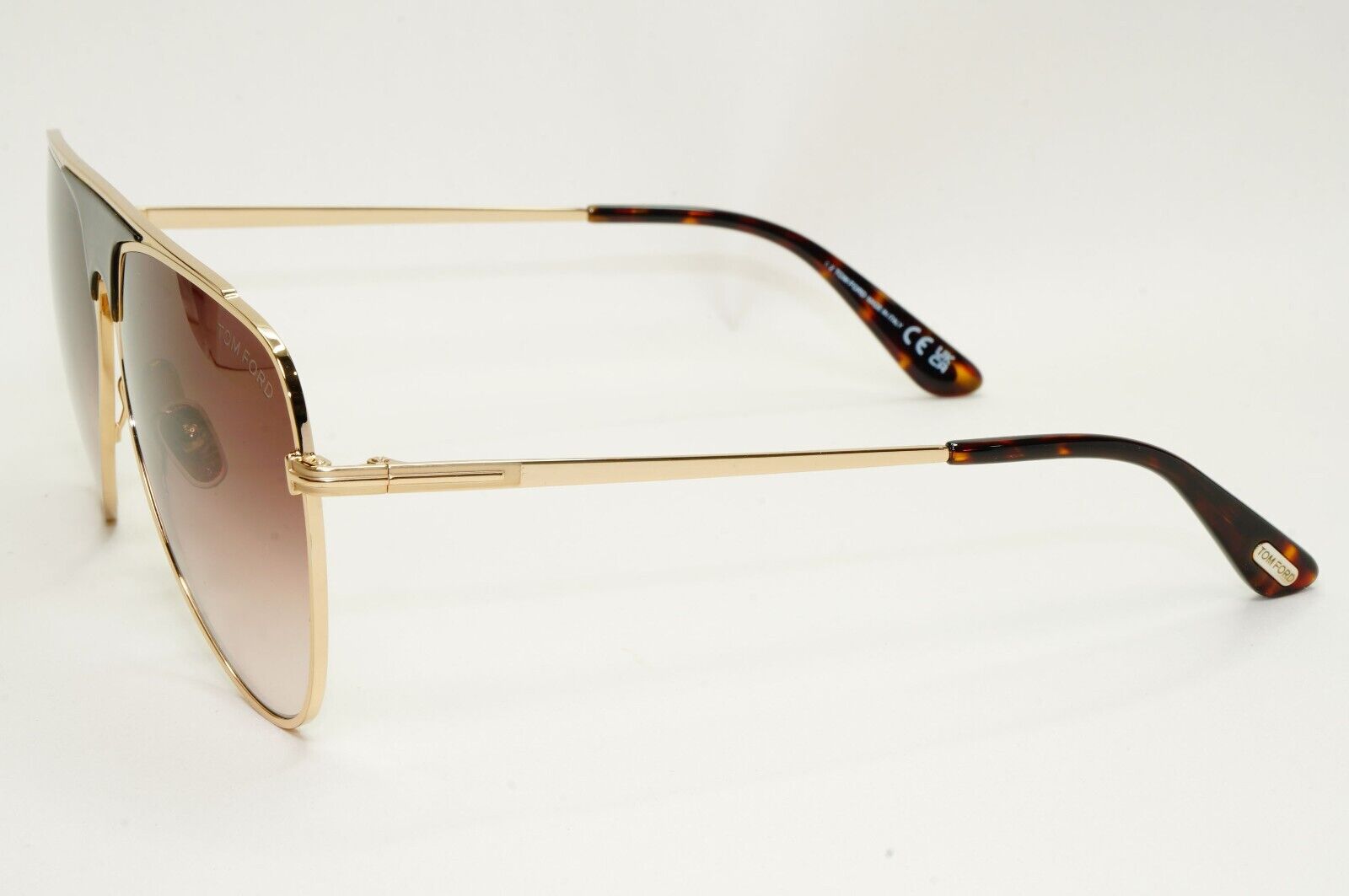 Tom Ford Sunglasses Ethan Gold Square Metal Brown Gradient FT0935 TF 935 28F
