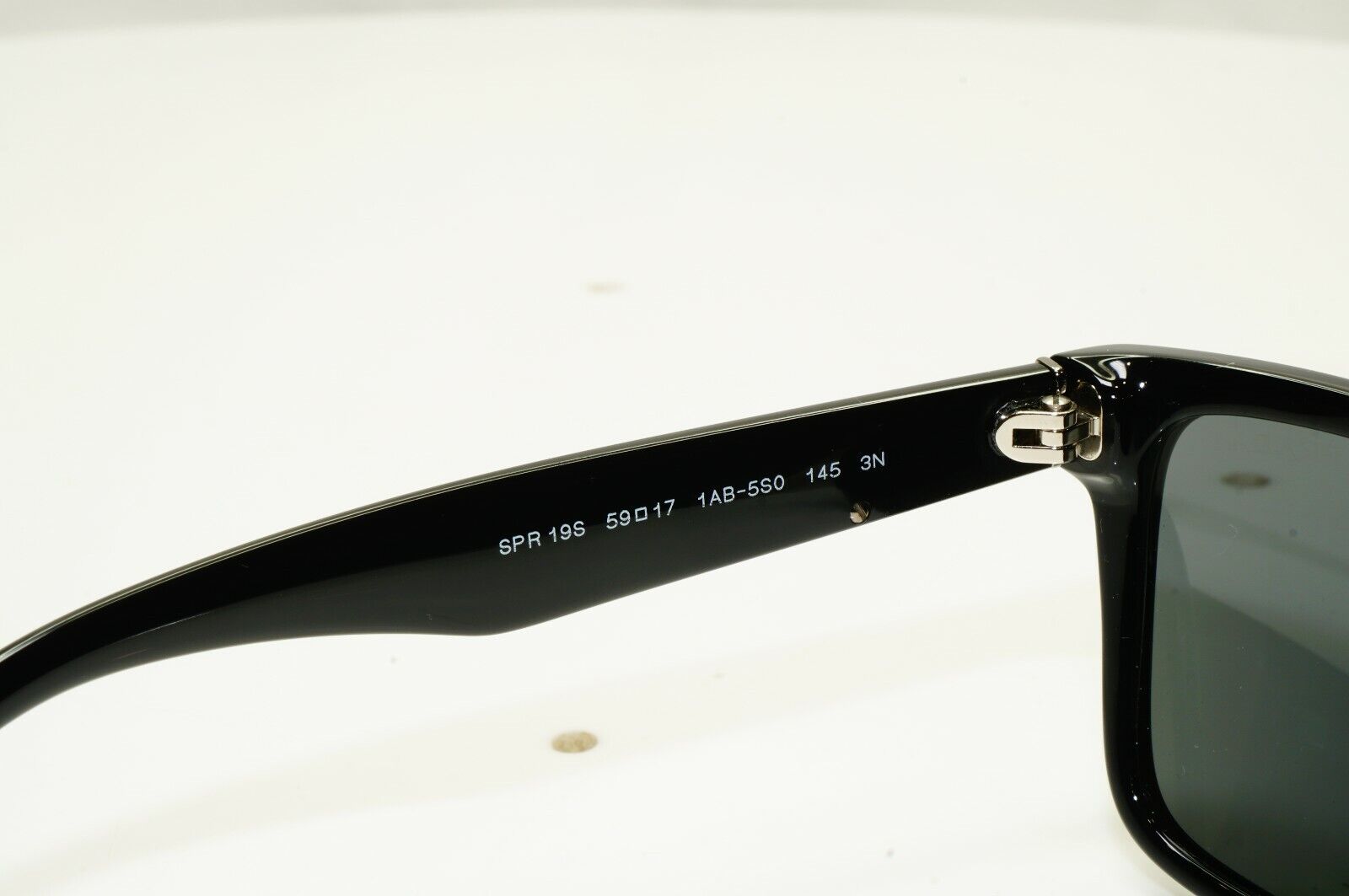 Authentic Prada Mens Glossy Black Square Designer Sunglasses SPR 19S 1AB-5S0