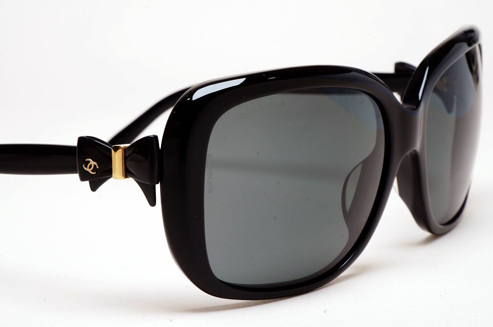 Chanel Sunglasses 2011 Bows Vintage Black Square 5171-A c.888/3F 220125