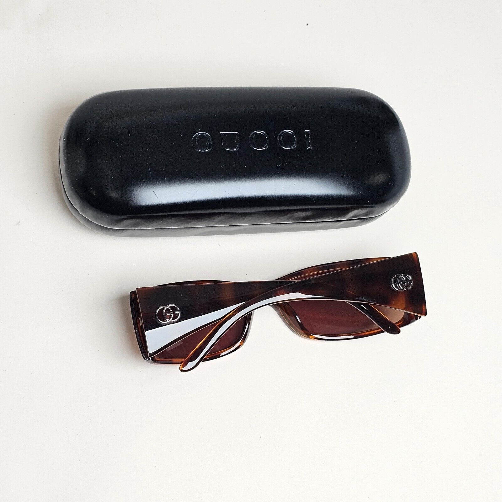 Gucci Sunglasses 1999 Vintage Brown Tortoise Wrap GG 2493/S 583 050225