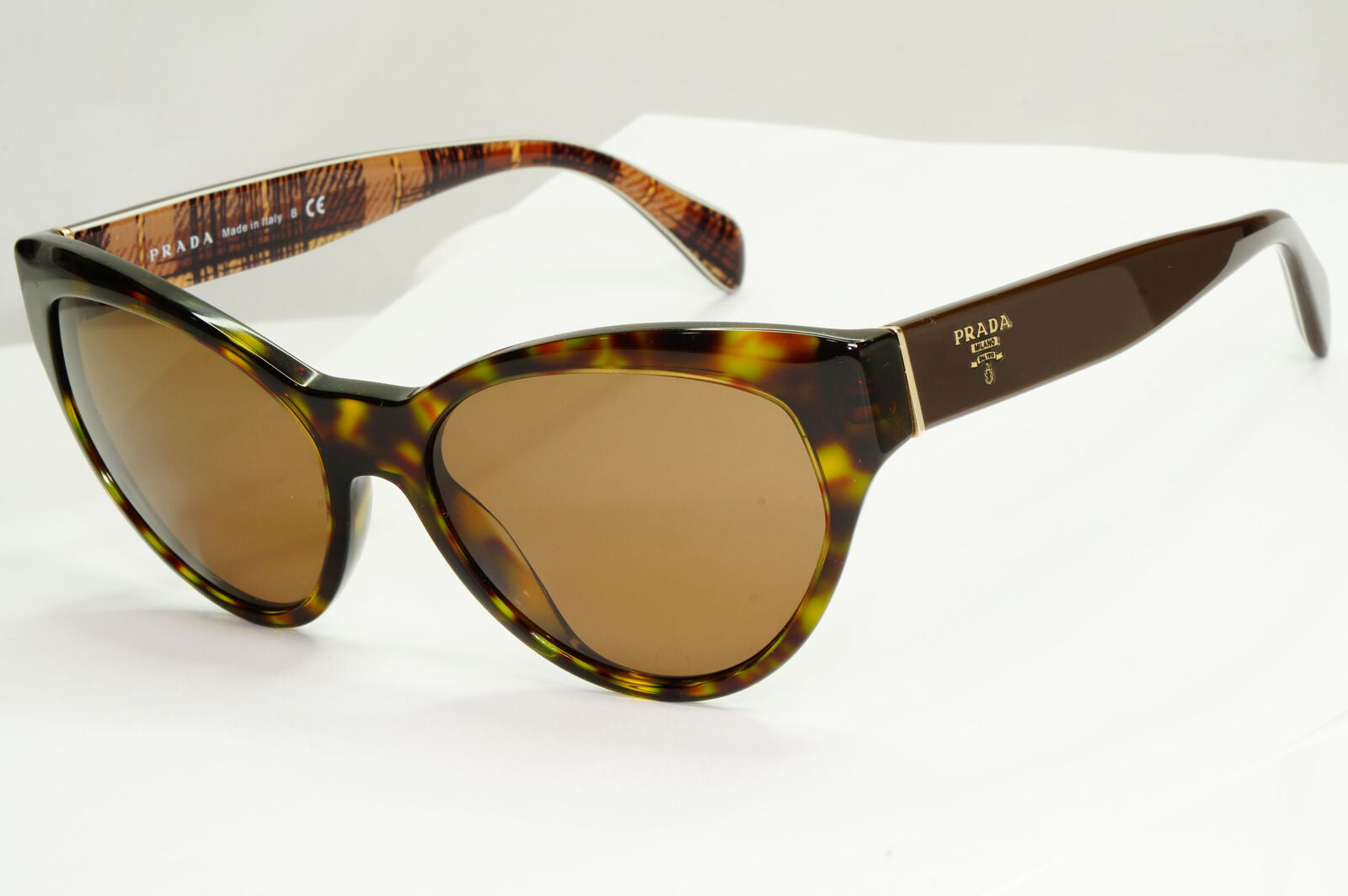 Prada 2015 Brown Sunglasses Square Tortoise Shell PR08SS SPR 08S 2AU-5J2 181022