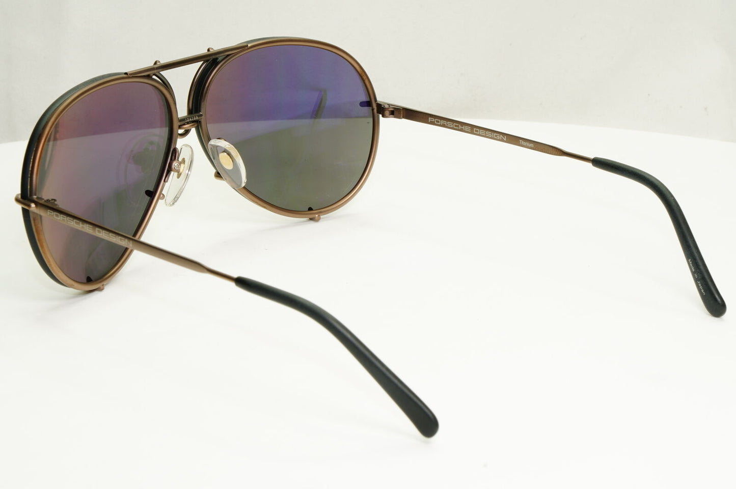 Porsche Design Titanium Japan Sunglasses Pilot Copper P8478 E 60mm Small Unisex