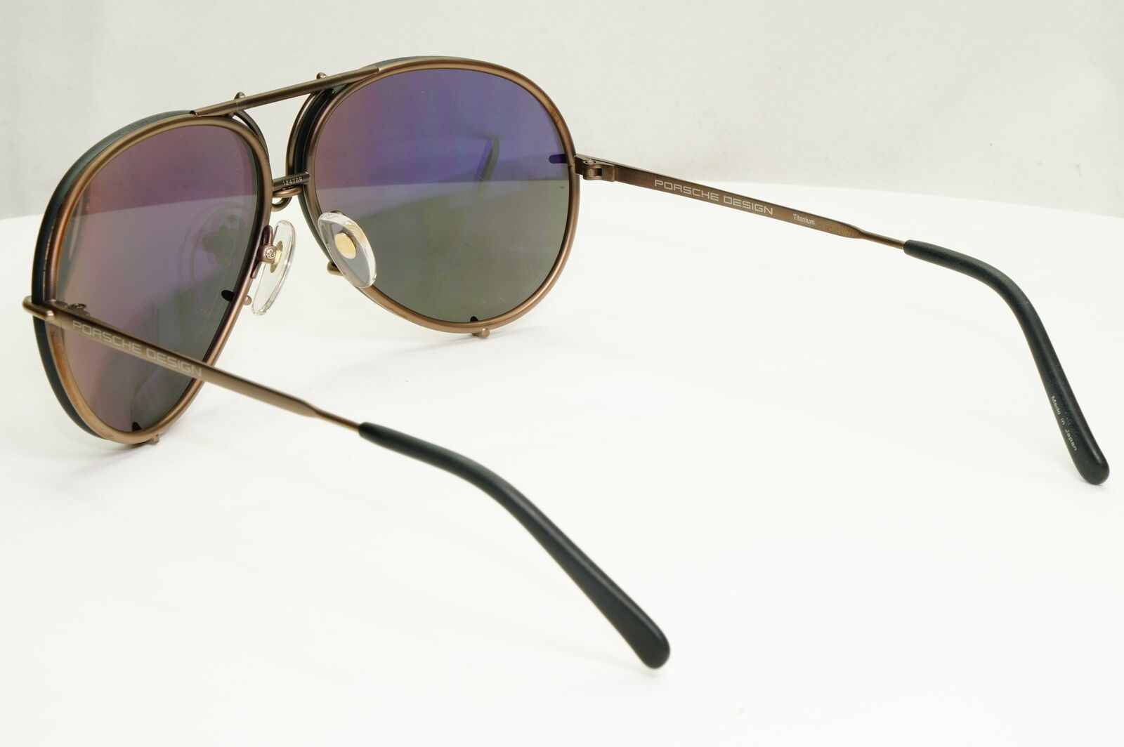 Porsche Design Titanium Japan Sunglasses Pilot Copper P8478 E 60mm Small Unisex