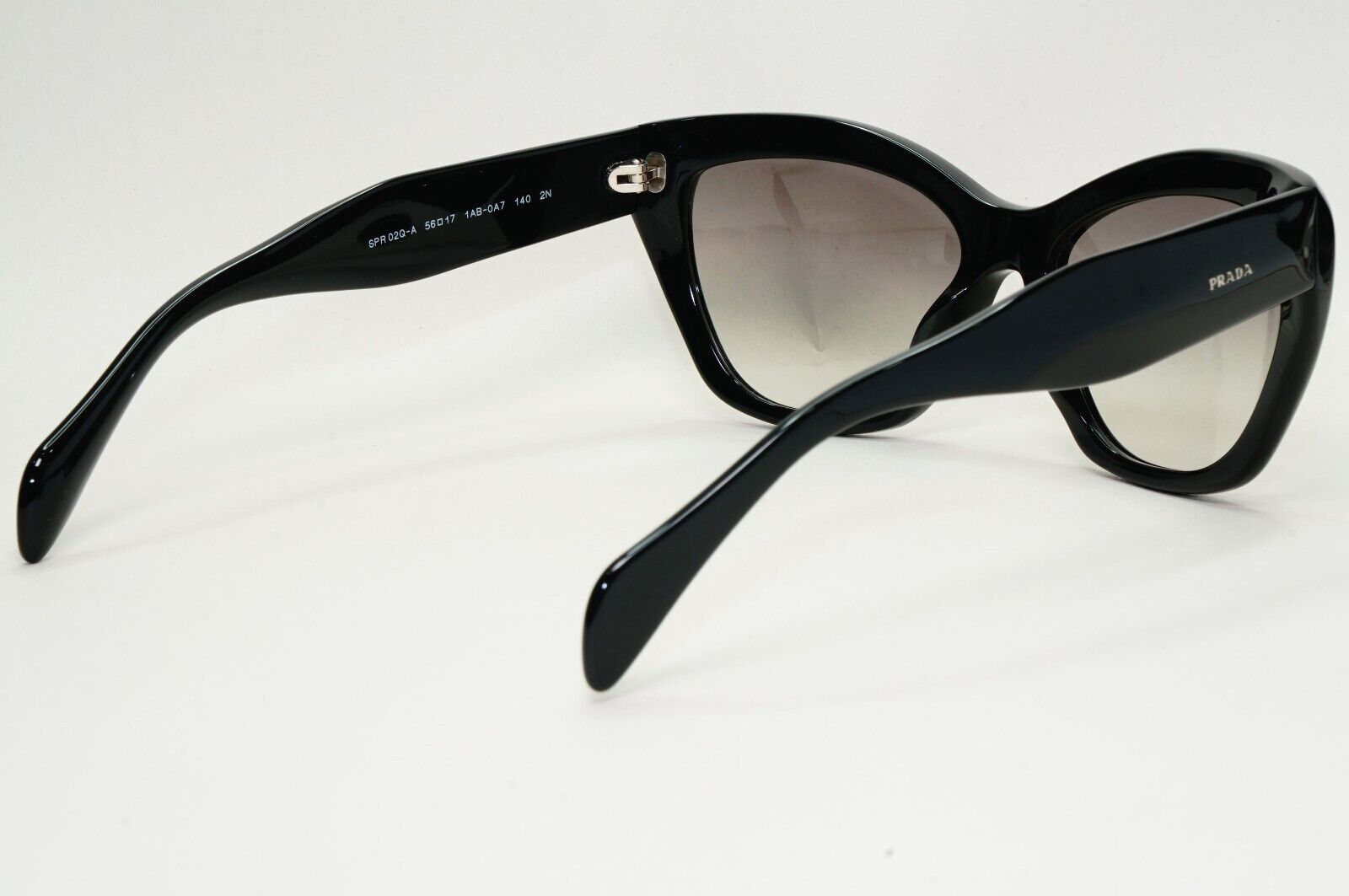 Prada Sunglasses 2012 Black Glossy Grey Gradient PR02QS-A SPR 02Q-A 1AB-0A7