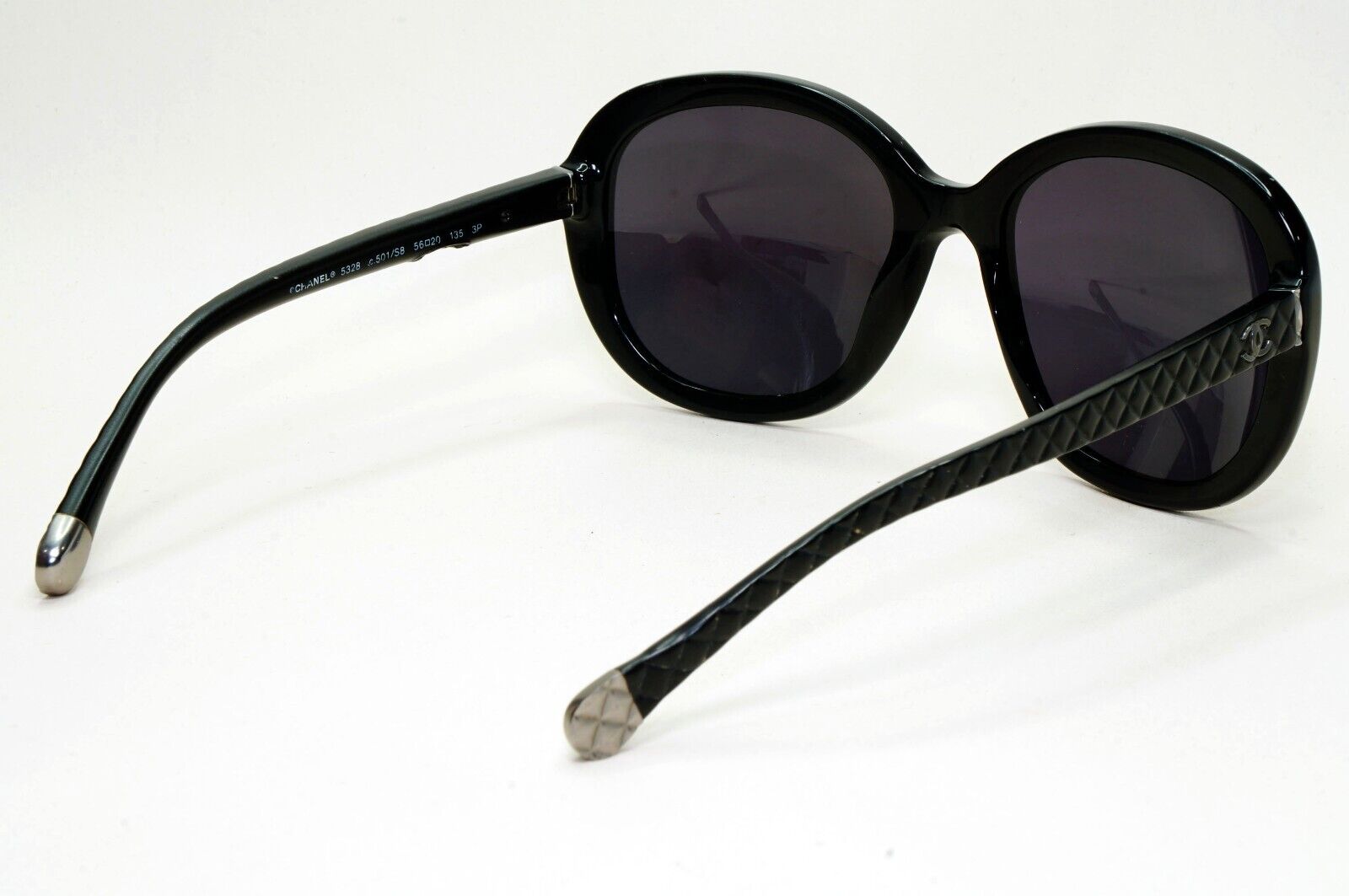 Chanel Sunglasses 2013 Vintage Black Quilted Square 5328 c.501/S8 051124