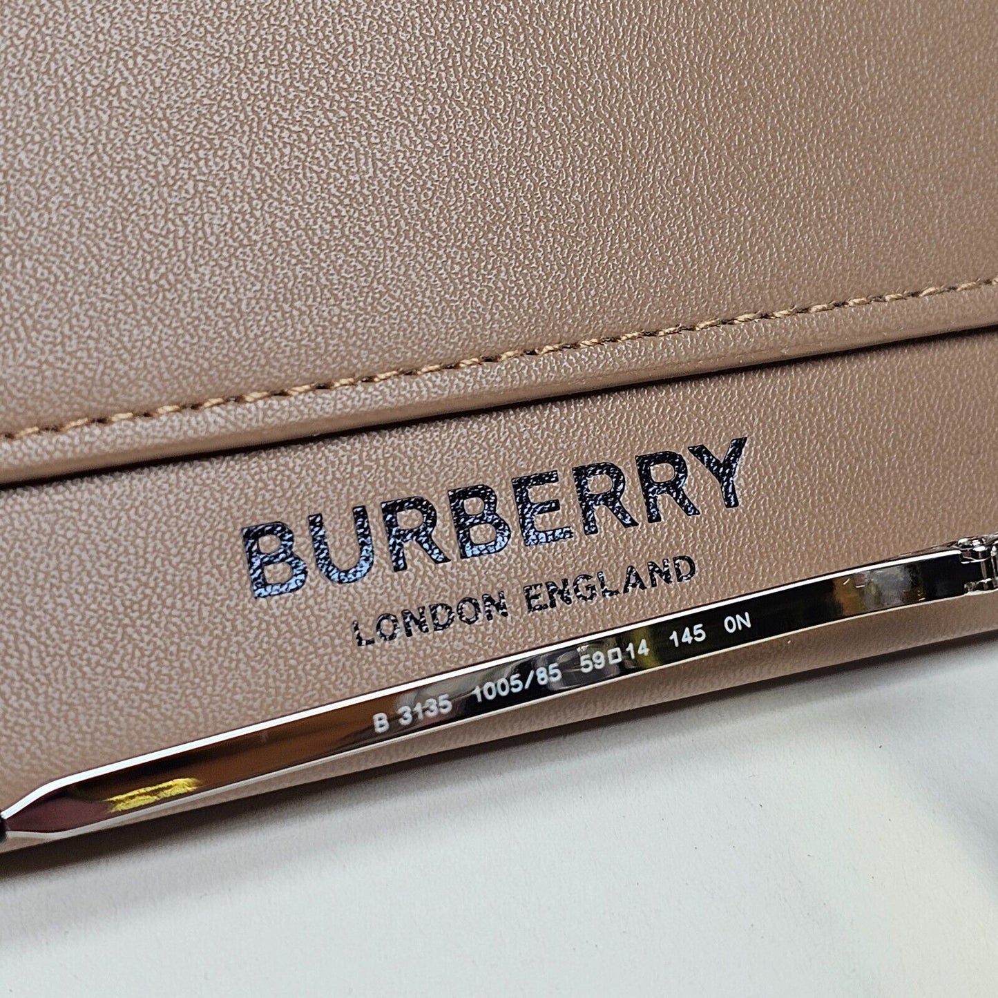 Burberry Sunglasses Scott Silver Yellow Metal Pilot BE 3135 1005/85 59mm