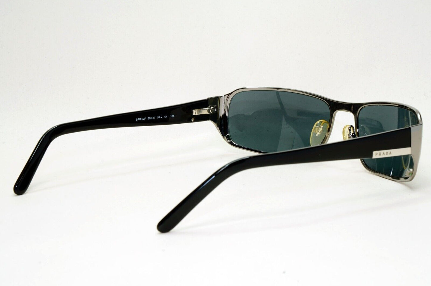 Prada Sunglasses 2006 Vintage Black Gunmetal Grey PR52FS SPR 52F 5AV-1A1 311024