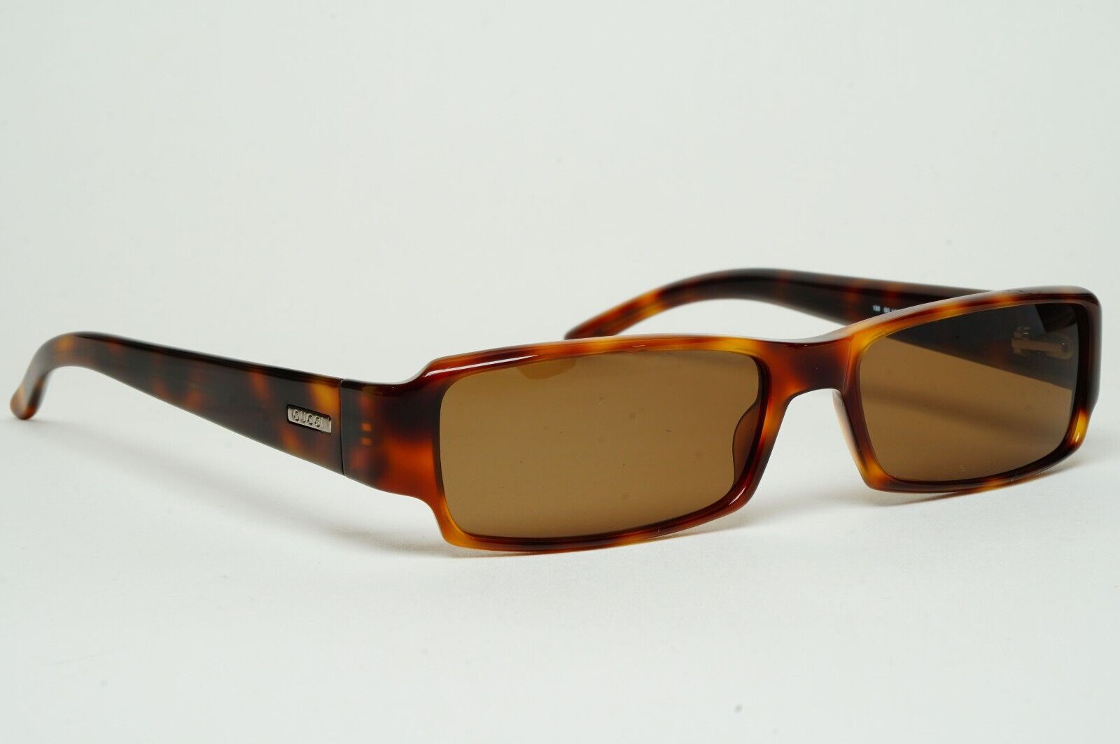 Gucci Sunglasses 1998 Vintage Brown Rectangle Tortoise GG 1438/N/S 05L 100125