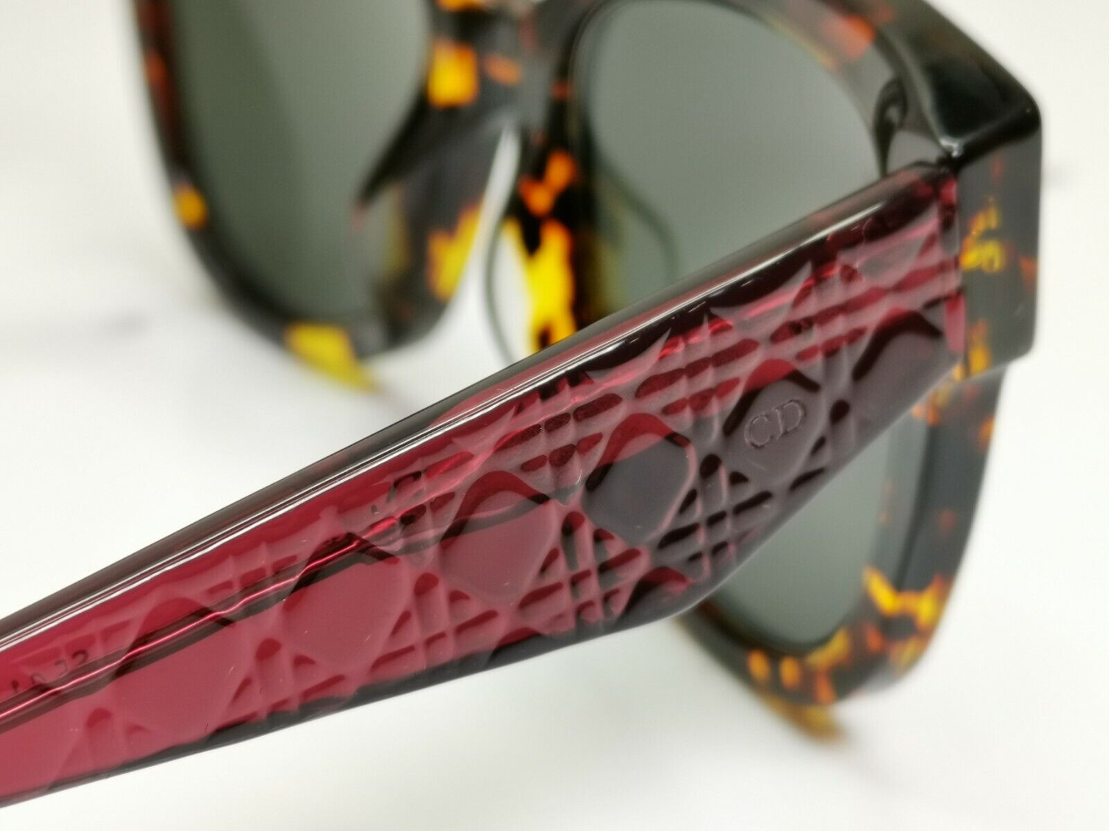 Authentic DIOR Womens Sunglasses Burgundy Vintage Silver Mirror Very 1 31094