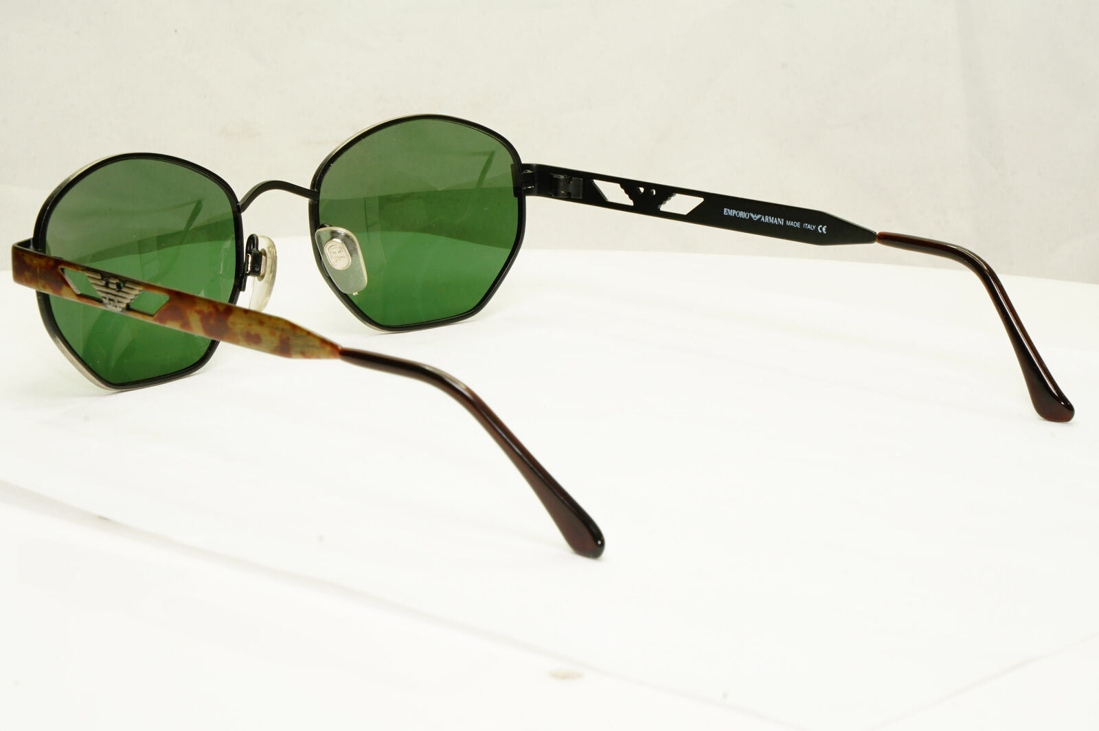 Emporio Armani 1997 Vintage Sunglasses Mens Womens Green Brown Eagle 035-S 872