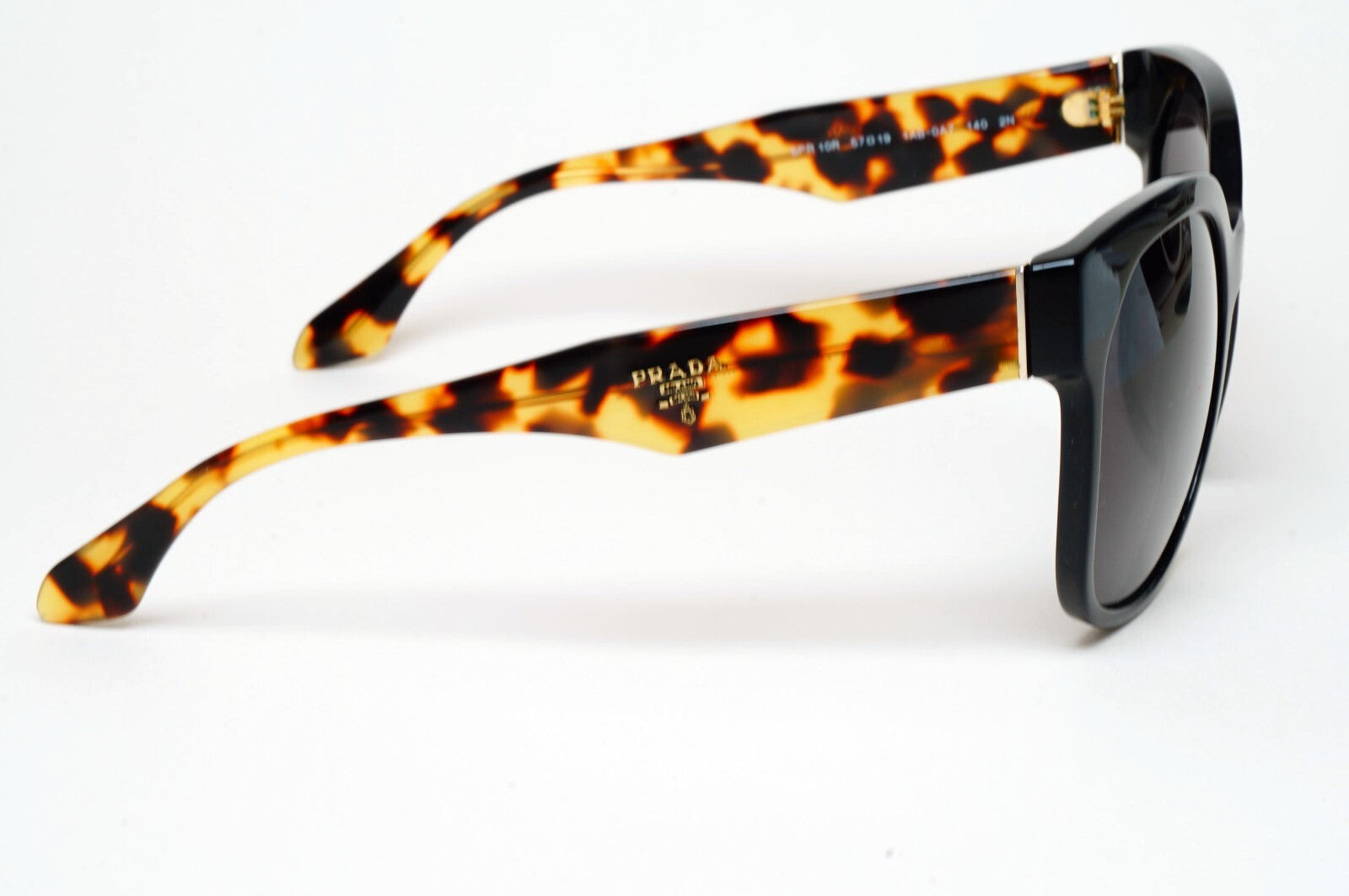 Prada Sunglasses 2014 Black Brown Tortoise Square PR10RS SPR 10R 1AB-0A7 130225