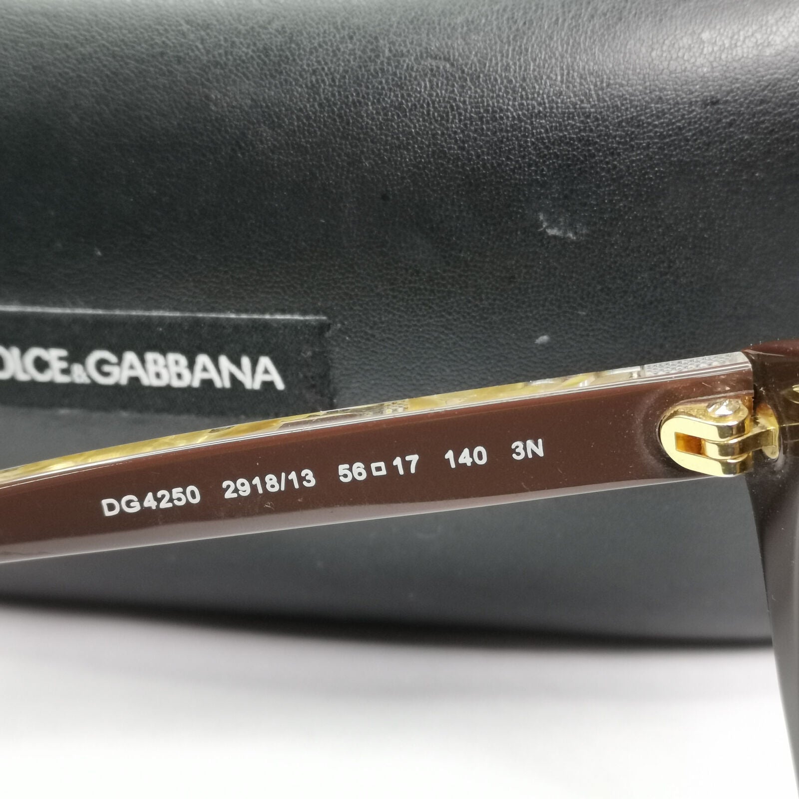 Dolce & Gabbana 2015 Sunglasses Gold Leaf Brown Square DG 4250 2918/13 151222