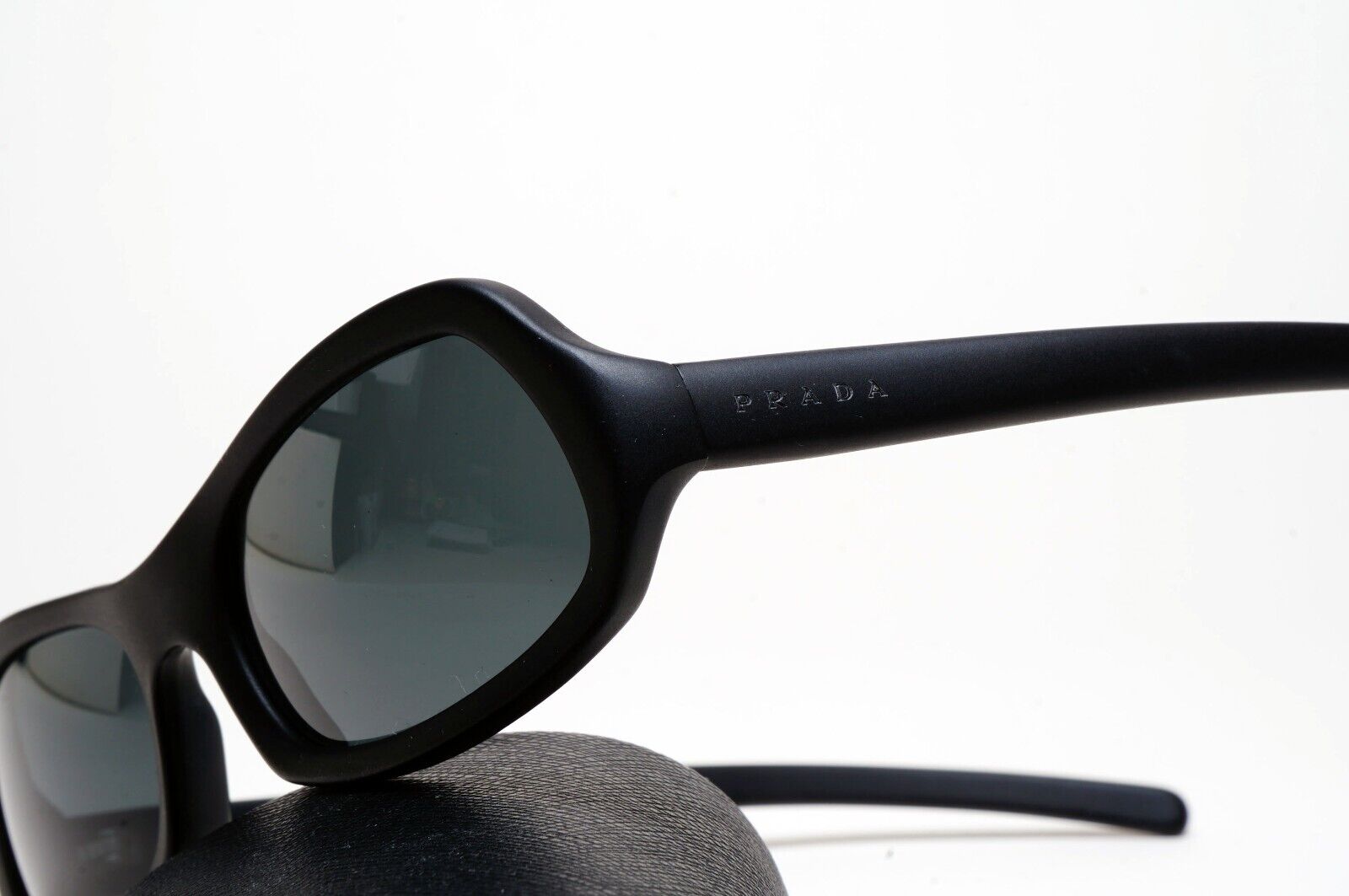 Prada Sunglasses 1999 Vintage 1st Collection Black PR02AS SPR 02A 1AA-1A1 110225
